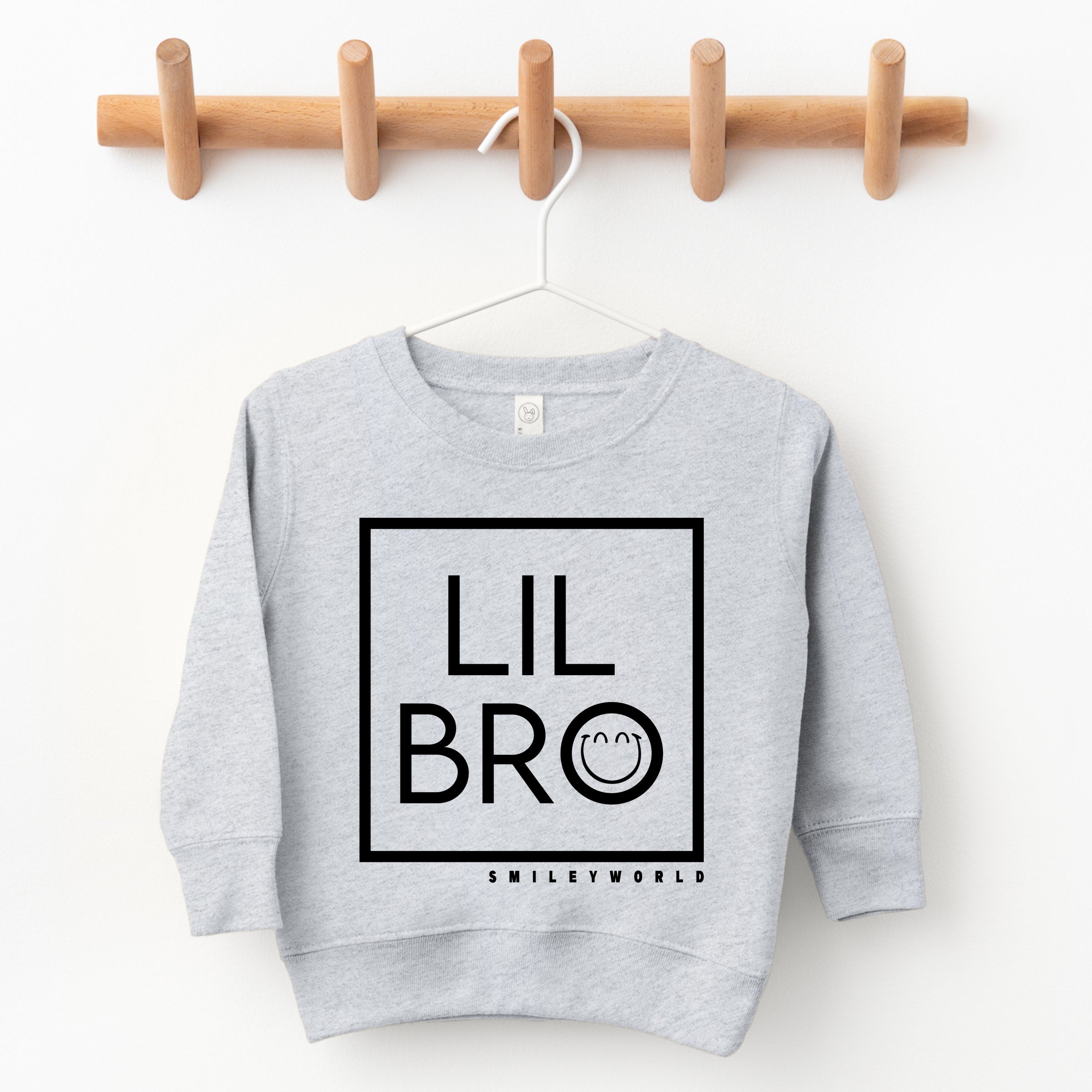 SmileyWorld Lil Bro Square - Toddler Graphic Sweatshirt