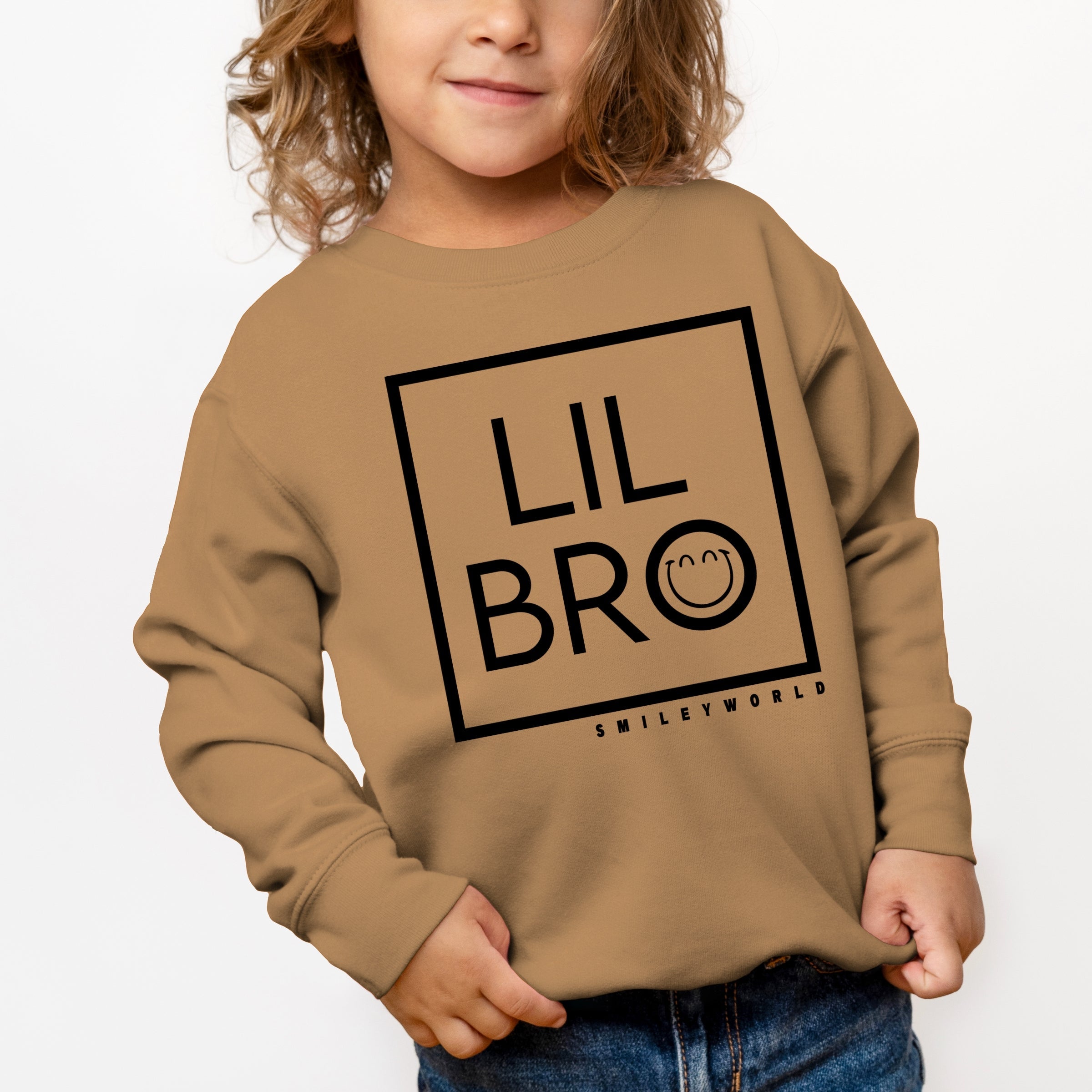 SmileyWorld Lil Bro Square - Toddler Graphic Sweatshirt