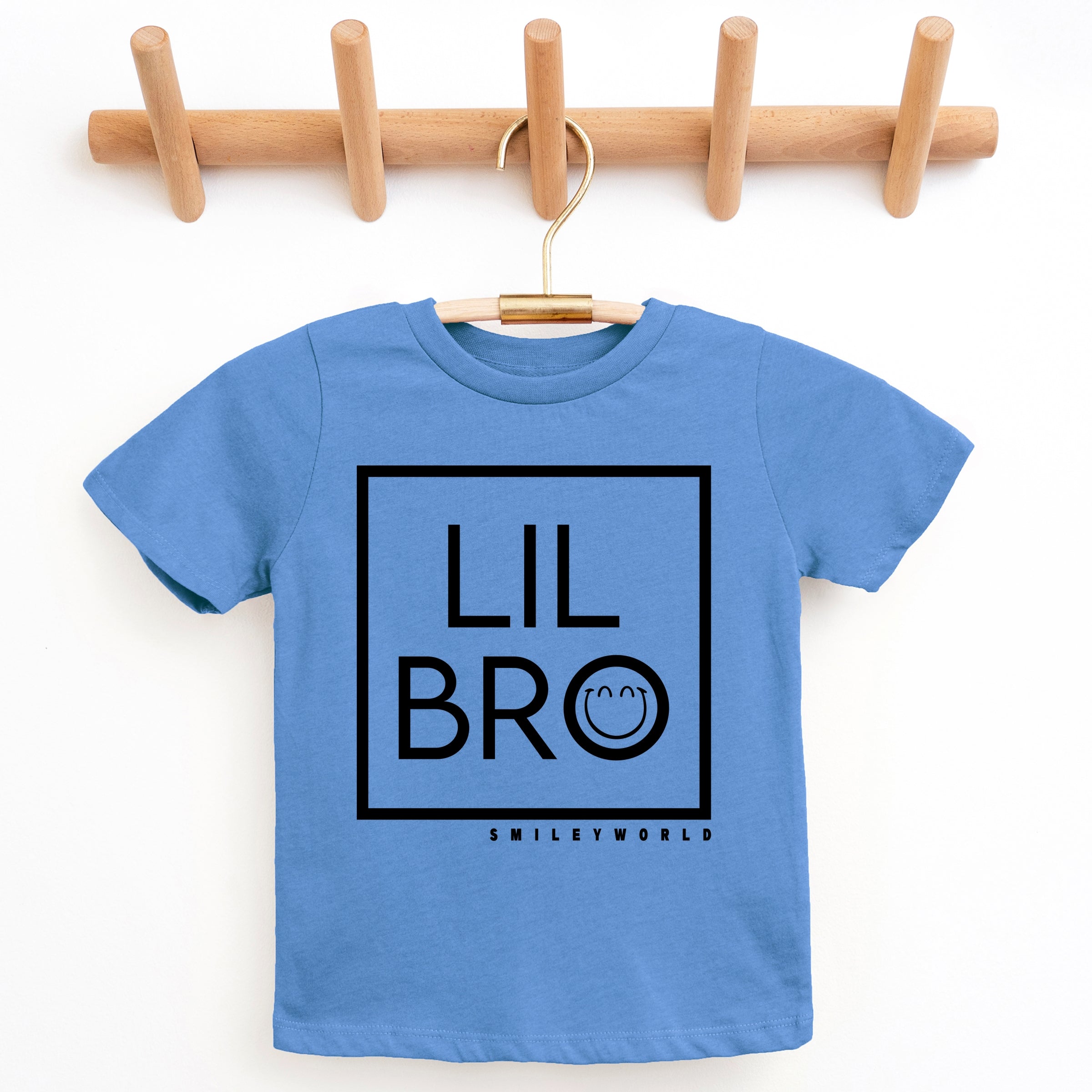 SmileyWorld Lil Bro Square - Youth Short Sleeve Graphic T-Shirt