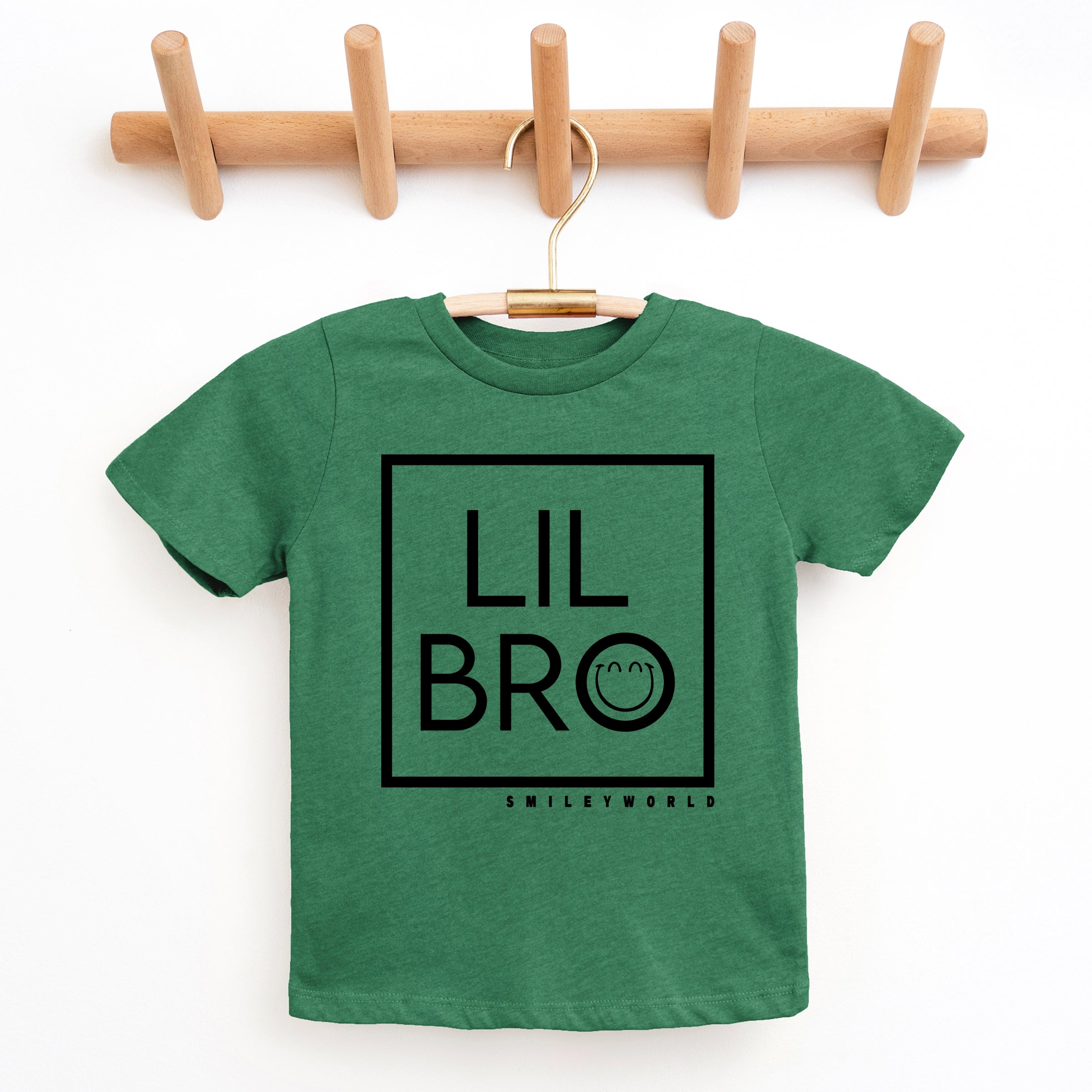 SmileyWorld Lil Bro Square - Youth Short Sleeve Graphic T-Shirt
