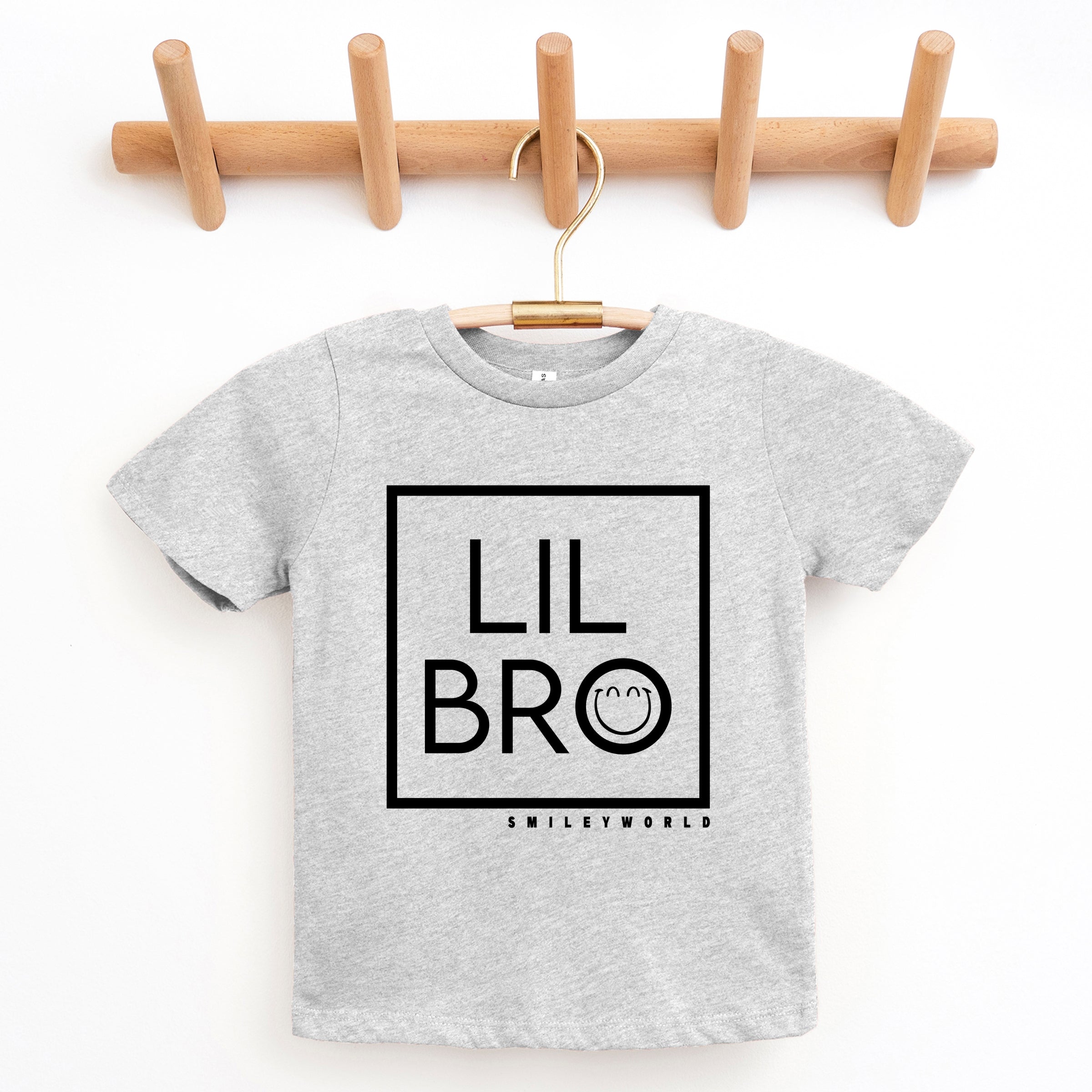 SmileyWorld Lil Bro Square - Youth Short Sleeve Graphic T-Shirt