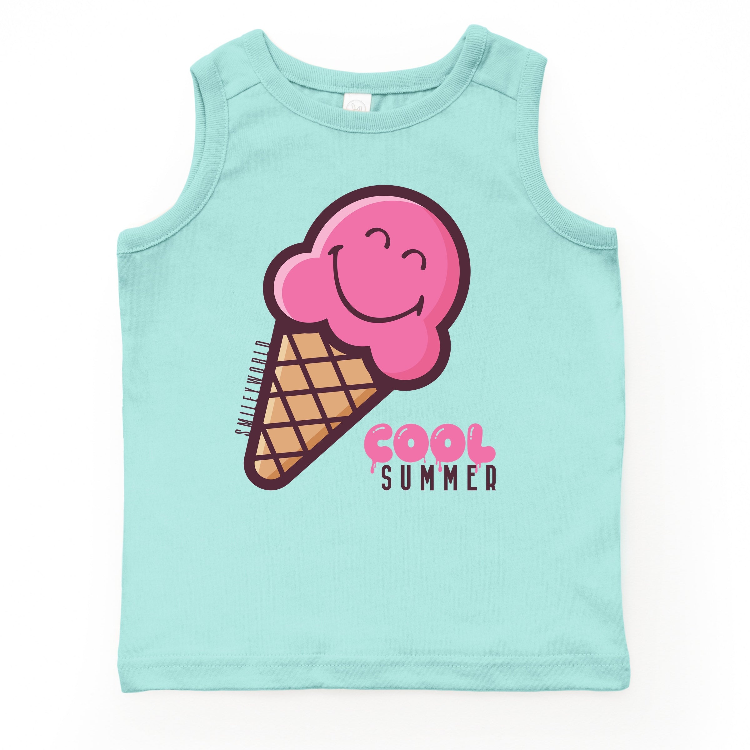 SmileyWorld Cool Summer Ice Cream Pink - Youth Tank Top