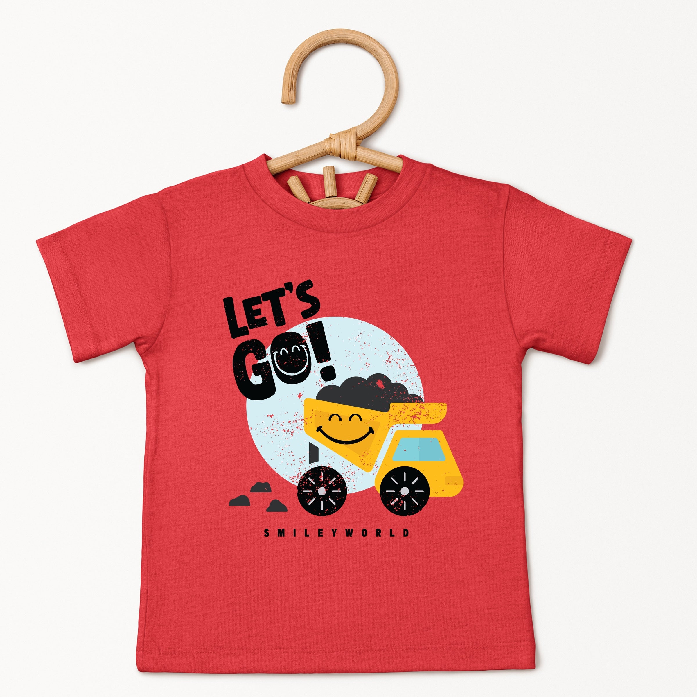 SmileyWorld Let's Go Dump Truck - Toddler Short Sleeve Graphic T-Shirt