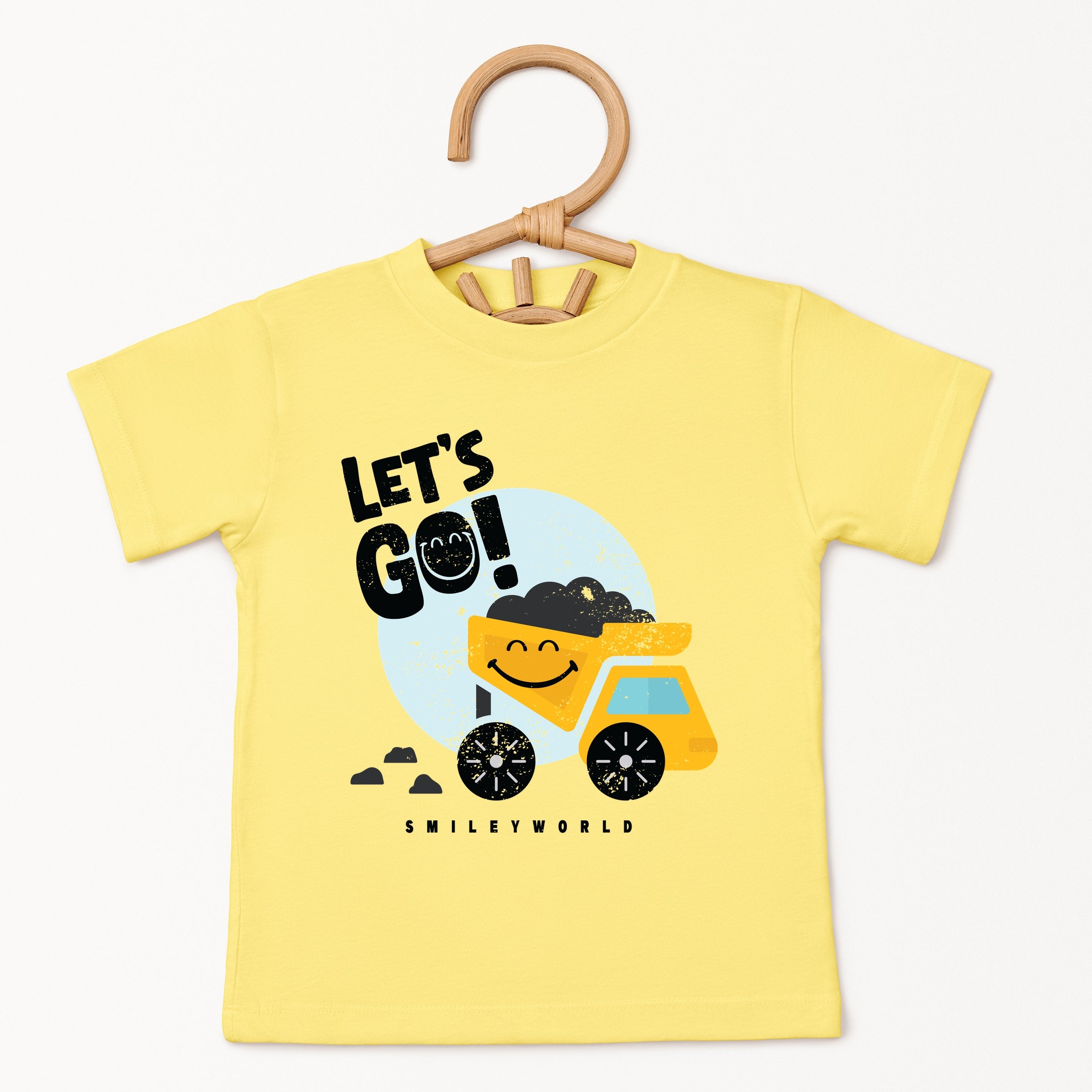 SmileyWorld Let's Go Dump Truck - Toddler Short Sleeve Graphic T-Shirt