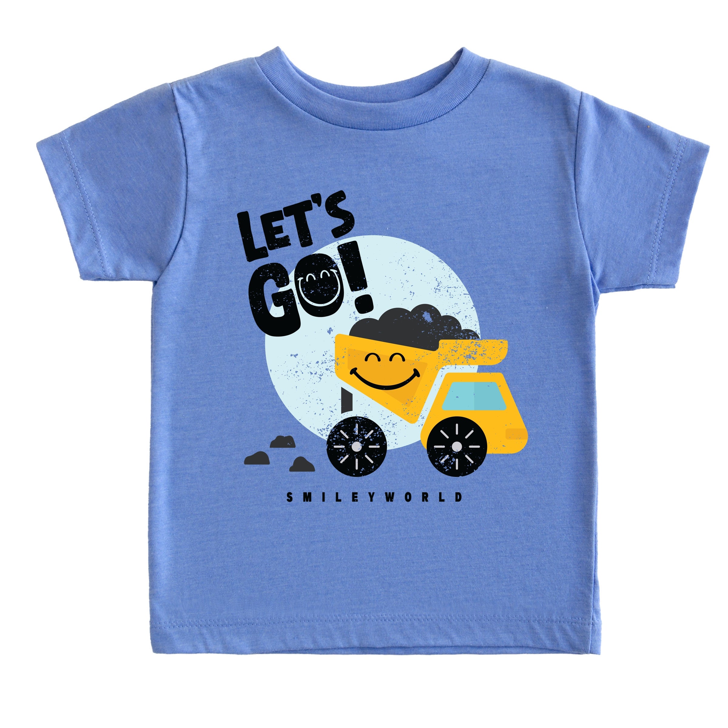 SmileyWorld Let's Go Dump Truck - Toddler Short Sleeve Graphic T-Shirt