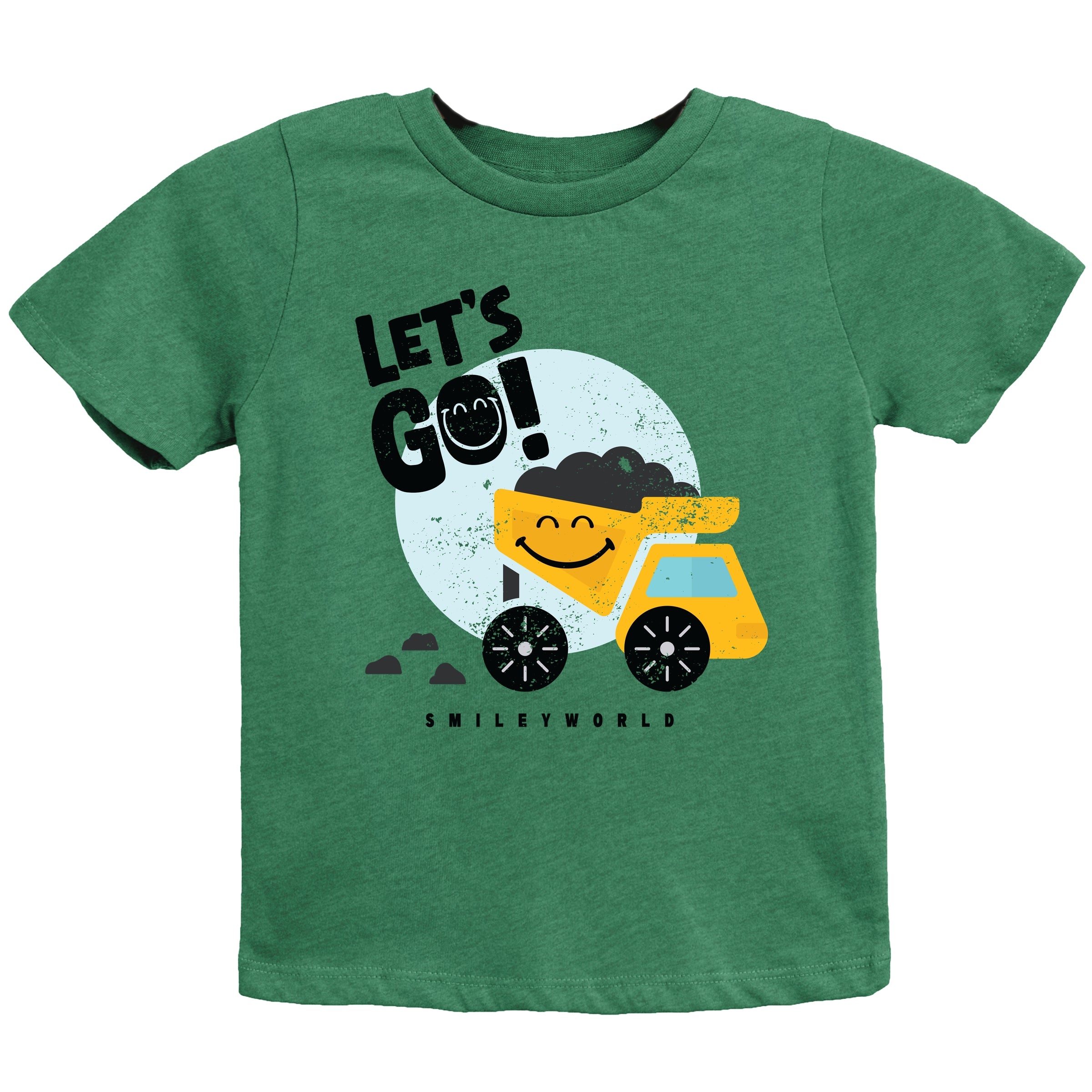 SmileyWorld Let's Go Dump Truck - Youth Short Sleeve Graphic T-Shirt