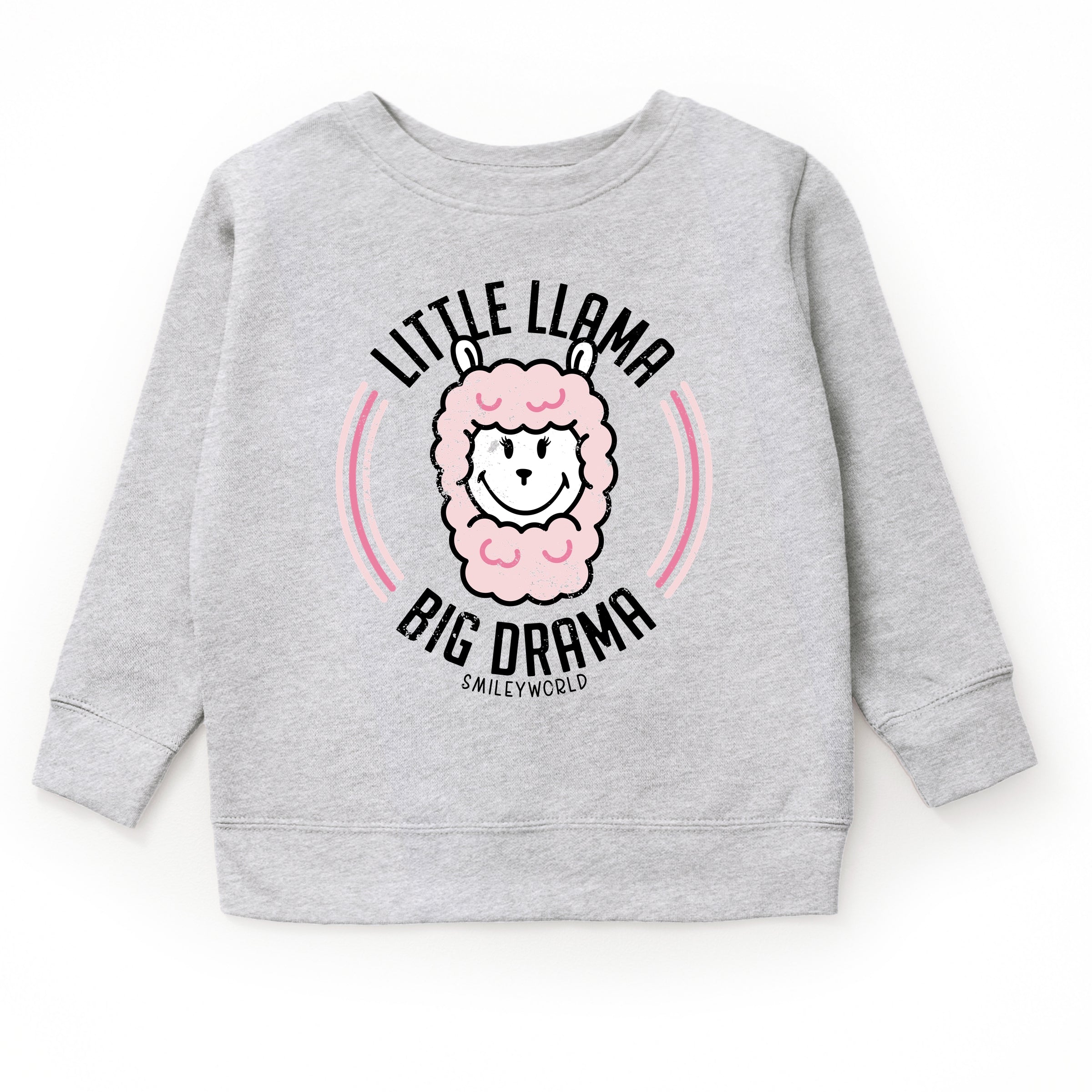 SmileyWorld Little Llama Big Drama - Youth Graphic Sweatshirt