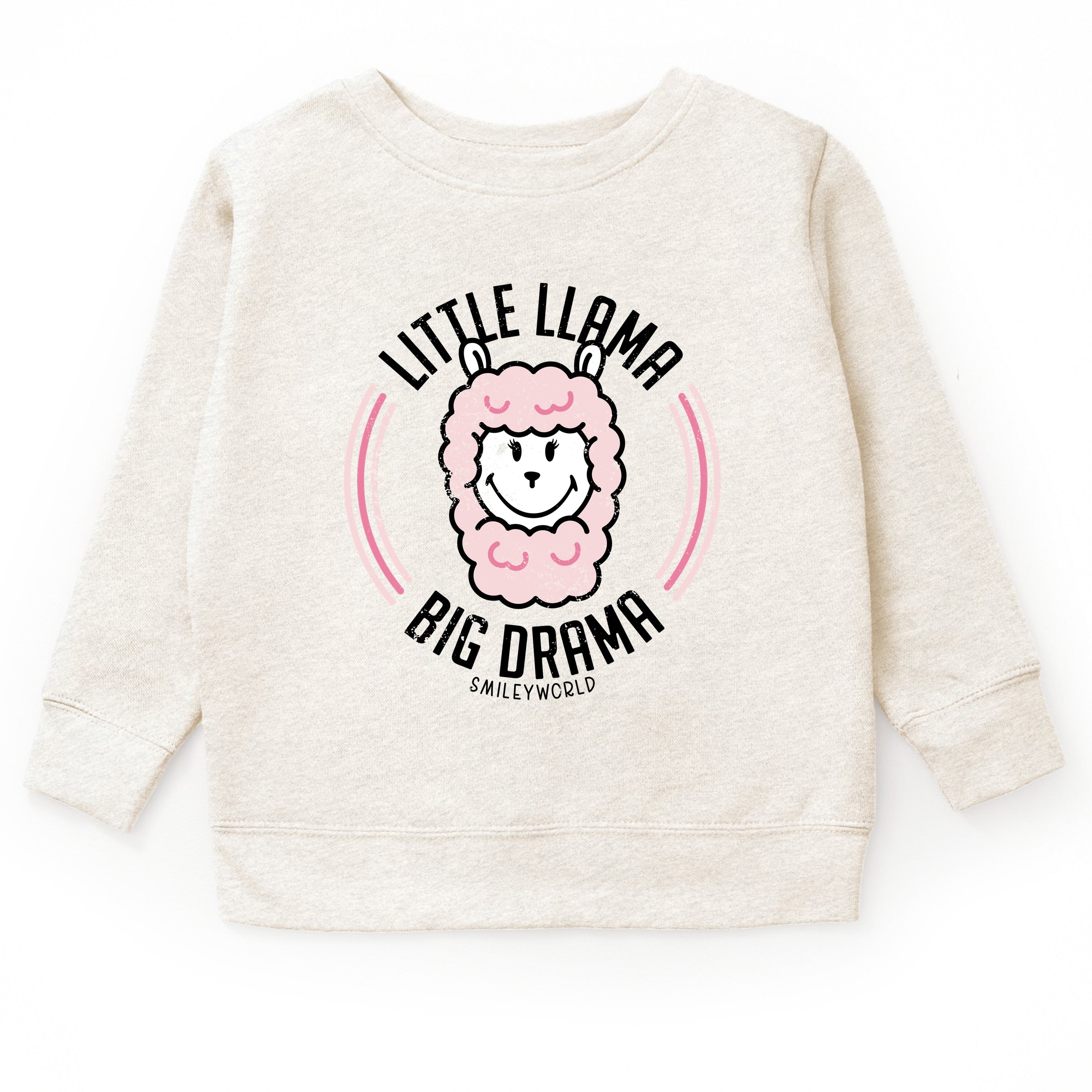 SmileyWorld Little Llama Big Drama - Youth Graphic Sweatshirt