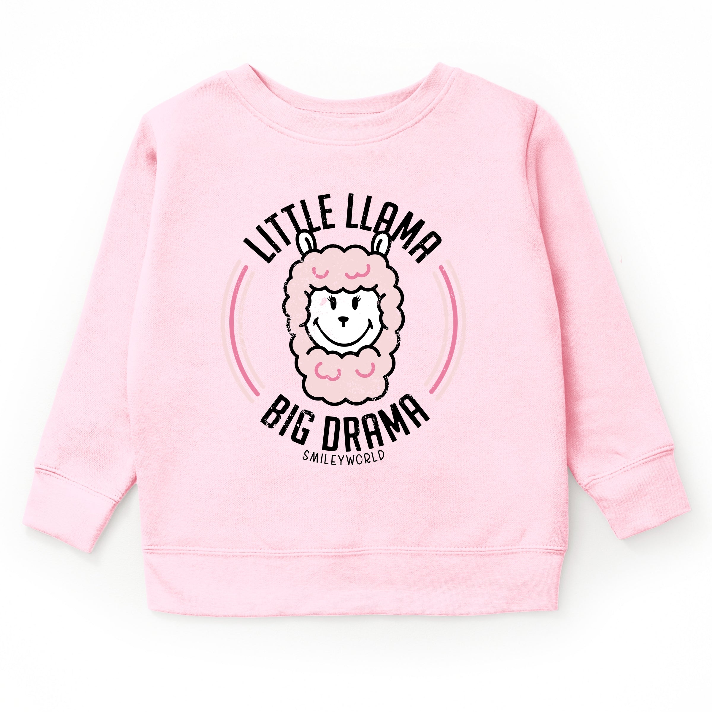 SmileyWorld Little Llama Big Drama - Youth Graphic Sweatshirt