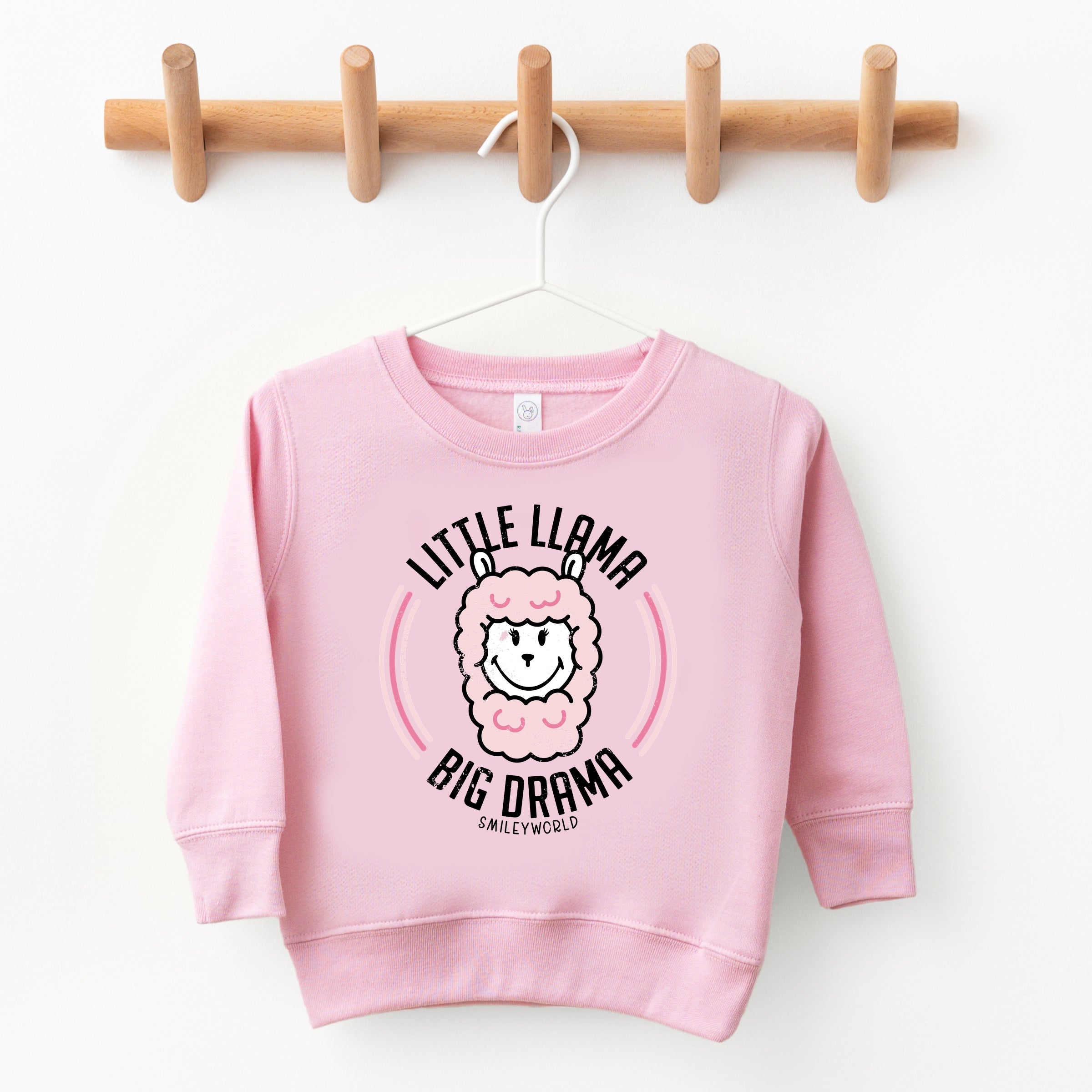 SmileyWorld Little Llama Big Drama - Toddler Graphic Sweatshirt