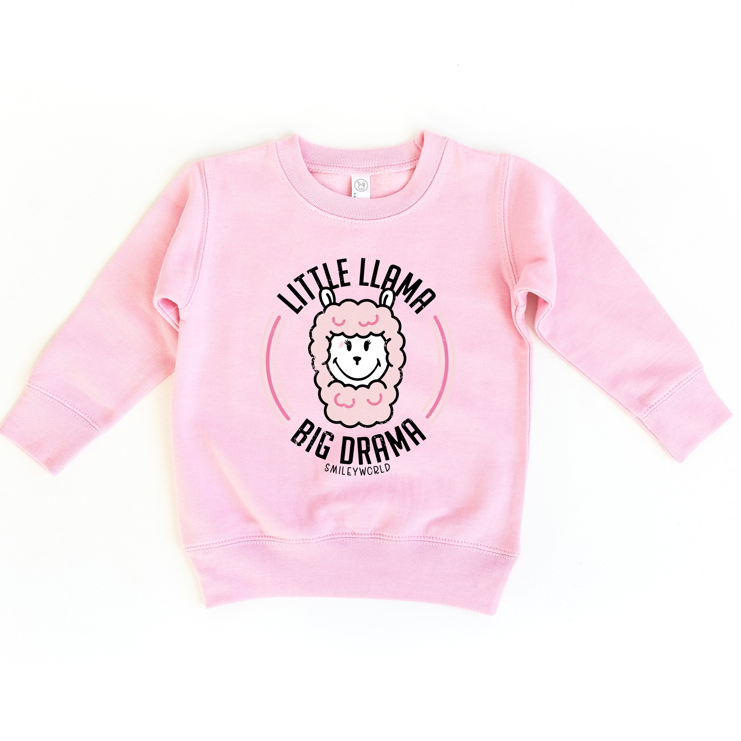 SmileyWorld Little Llama Big Drama - Toddler Graphic Sweatshirt