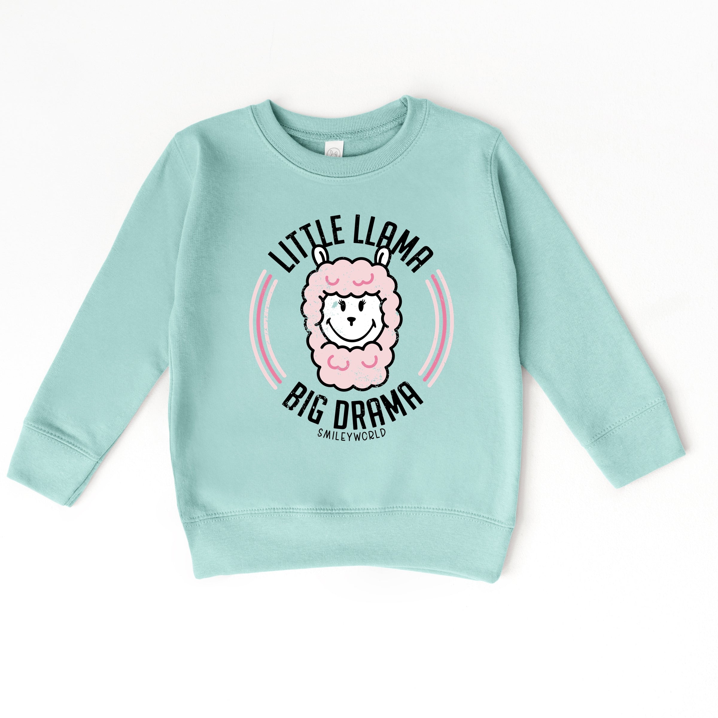 SmileyWorld Little Llama Big Drama - Toddler Graphic Sweatshirt