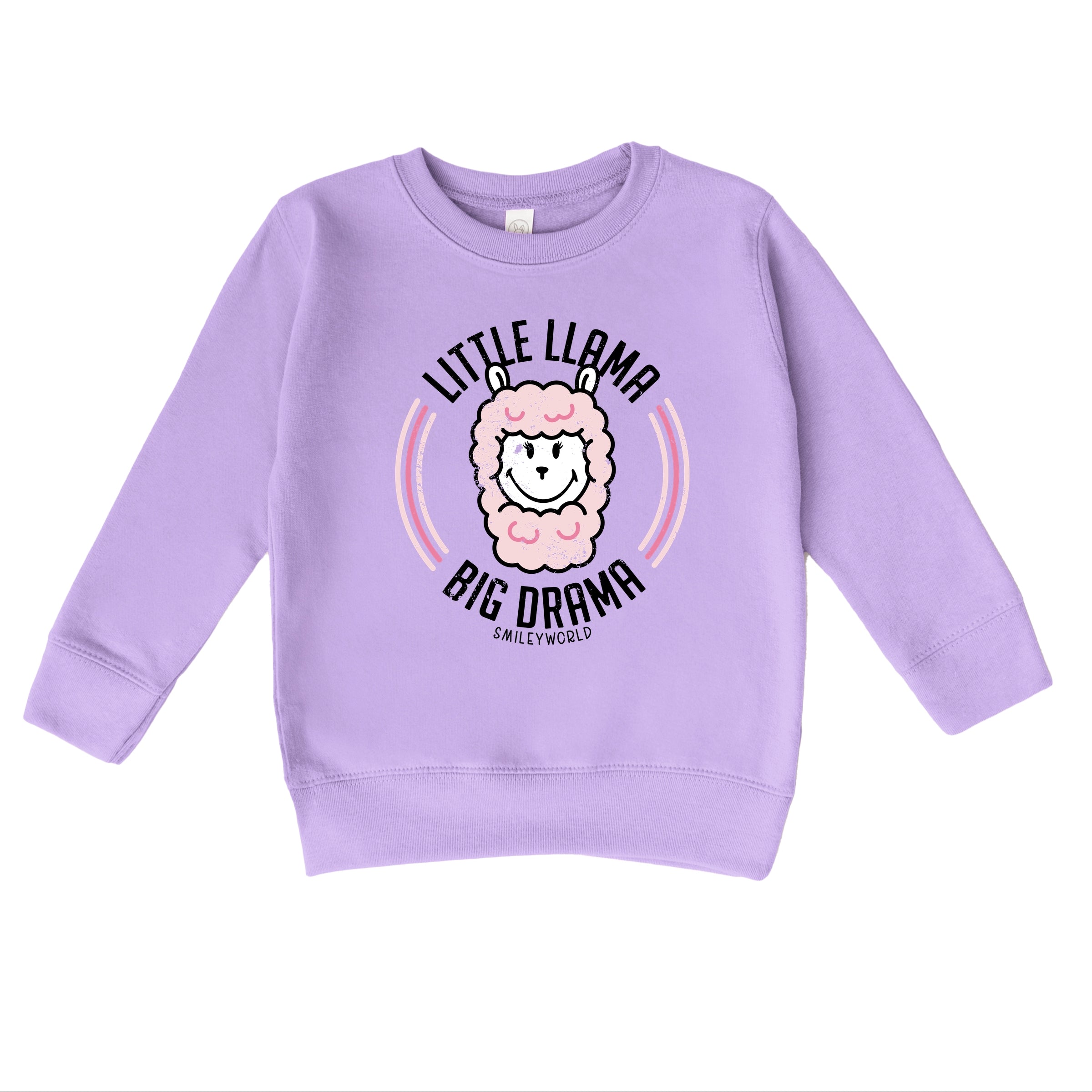 SmileyWorld Little Llama Big Drama - Toddler Graphic Sweatshirt