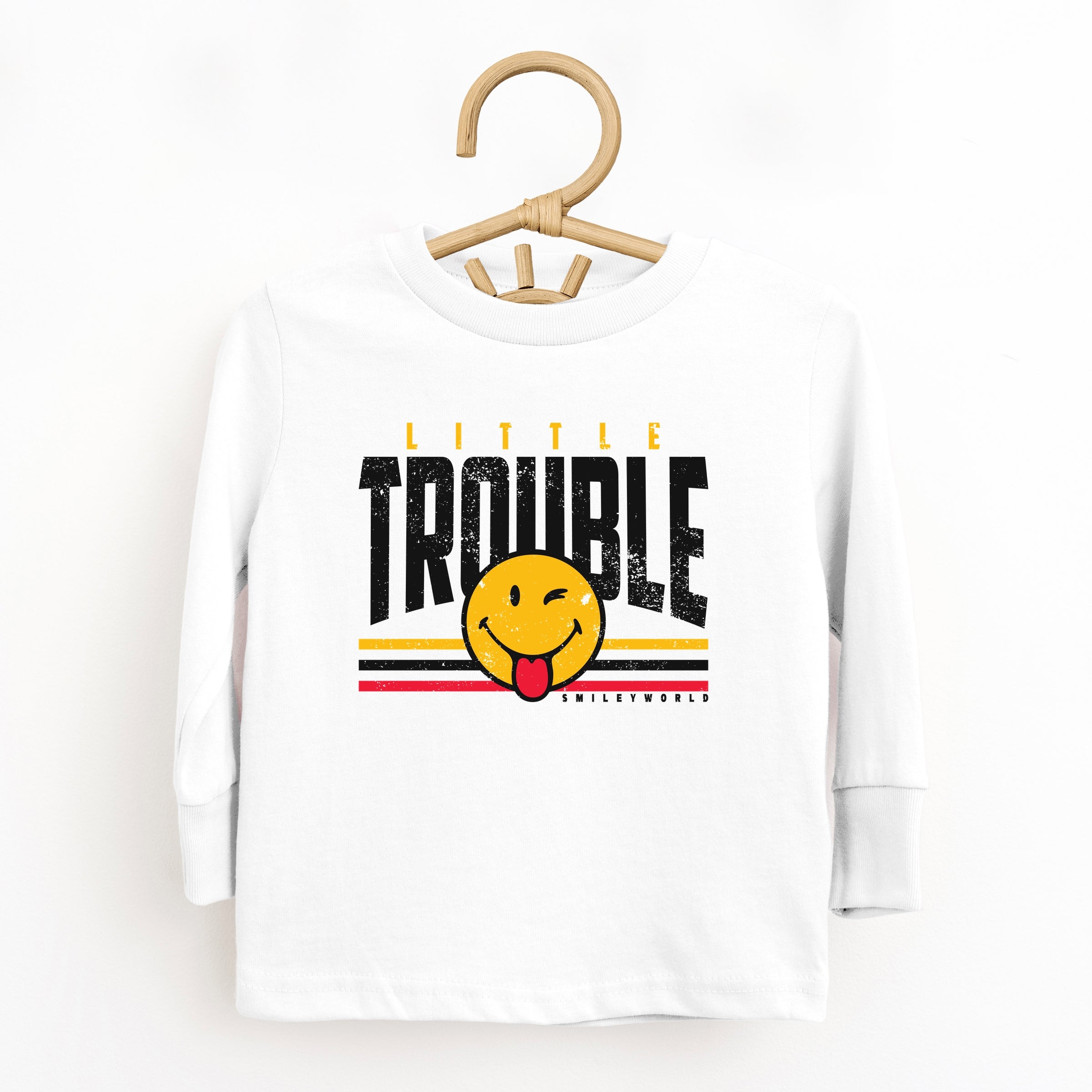 SmileyWorld Little Trouble - Toddler Long Sleeve Graphic Tee