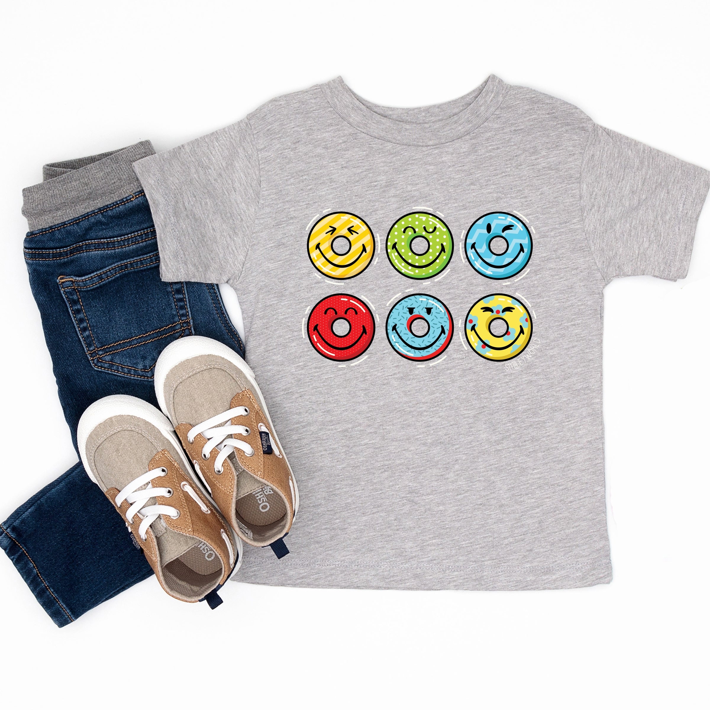 SmileyWorld Pool Floats - Toddler Short Sleeve Graphic T-Shirt