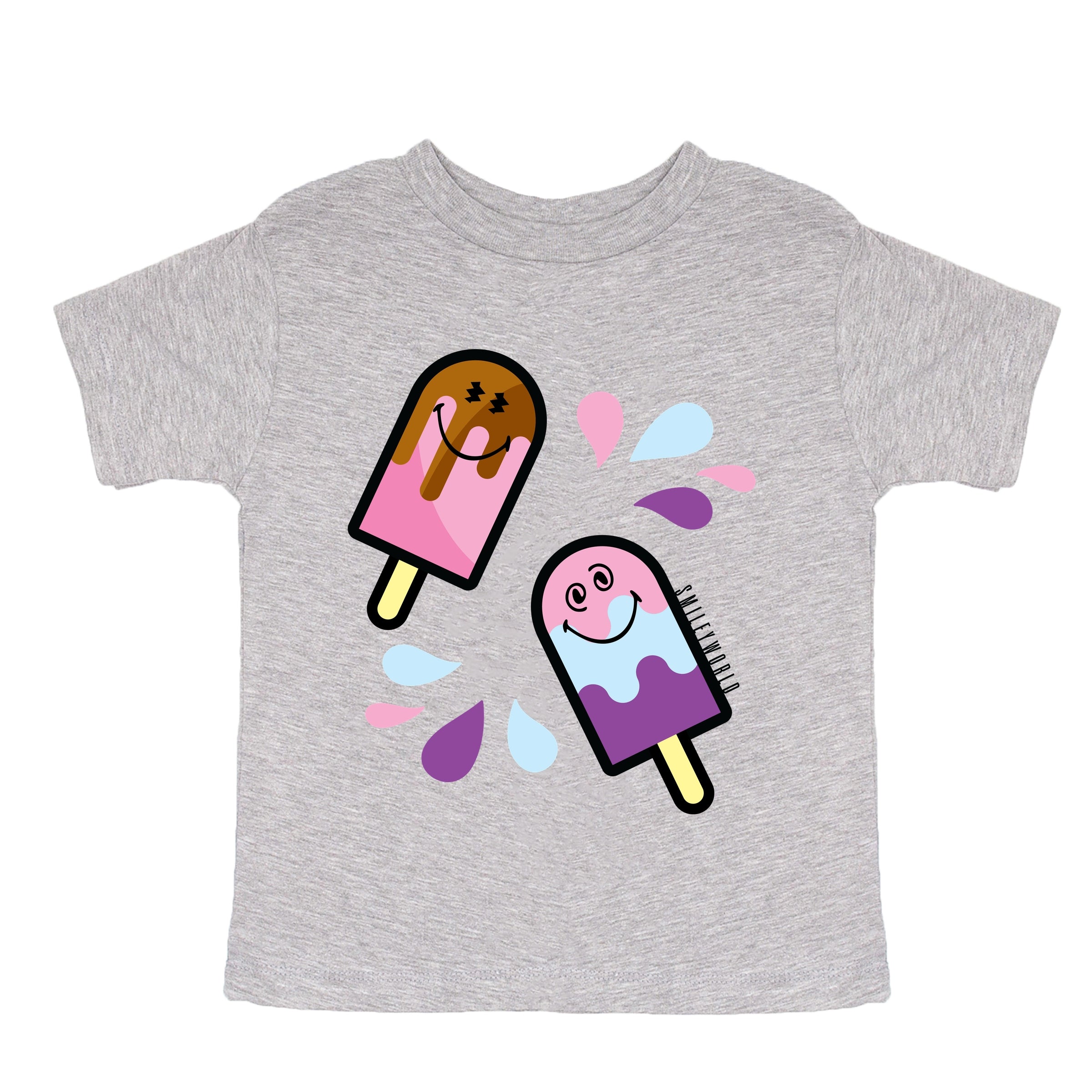 SmileyWorld Popsicles - Toddler Short Sleeve Graphic T-Shirt