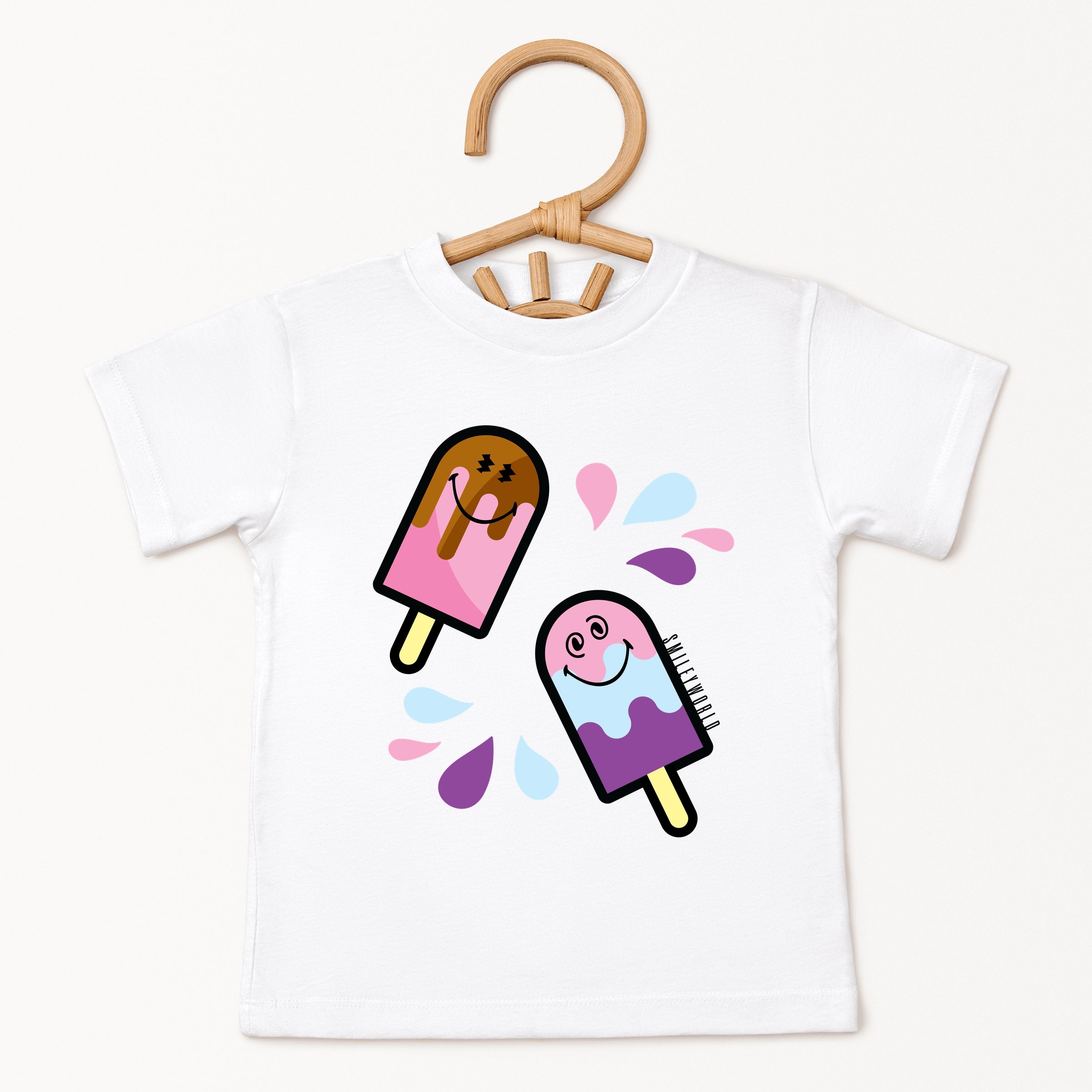 SmileyWorld Popsicles - Toddler Short Sleeve Graphic T-Shirt