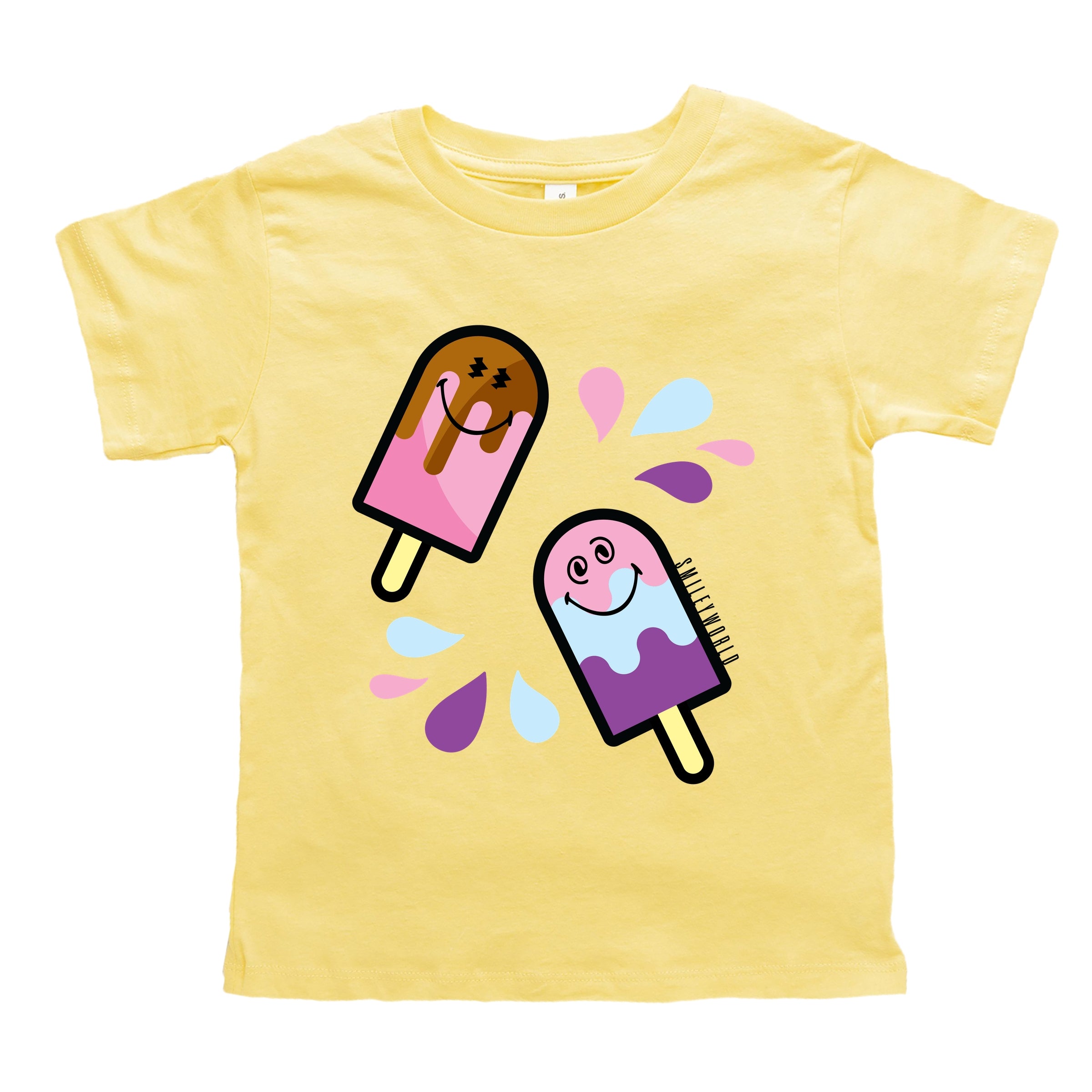 SmileyWorld Popsicles - Toddler Short Sleeve Graphic T-Shirt