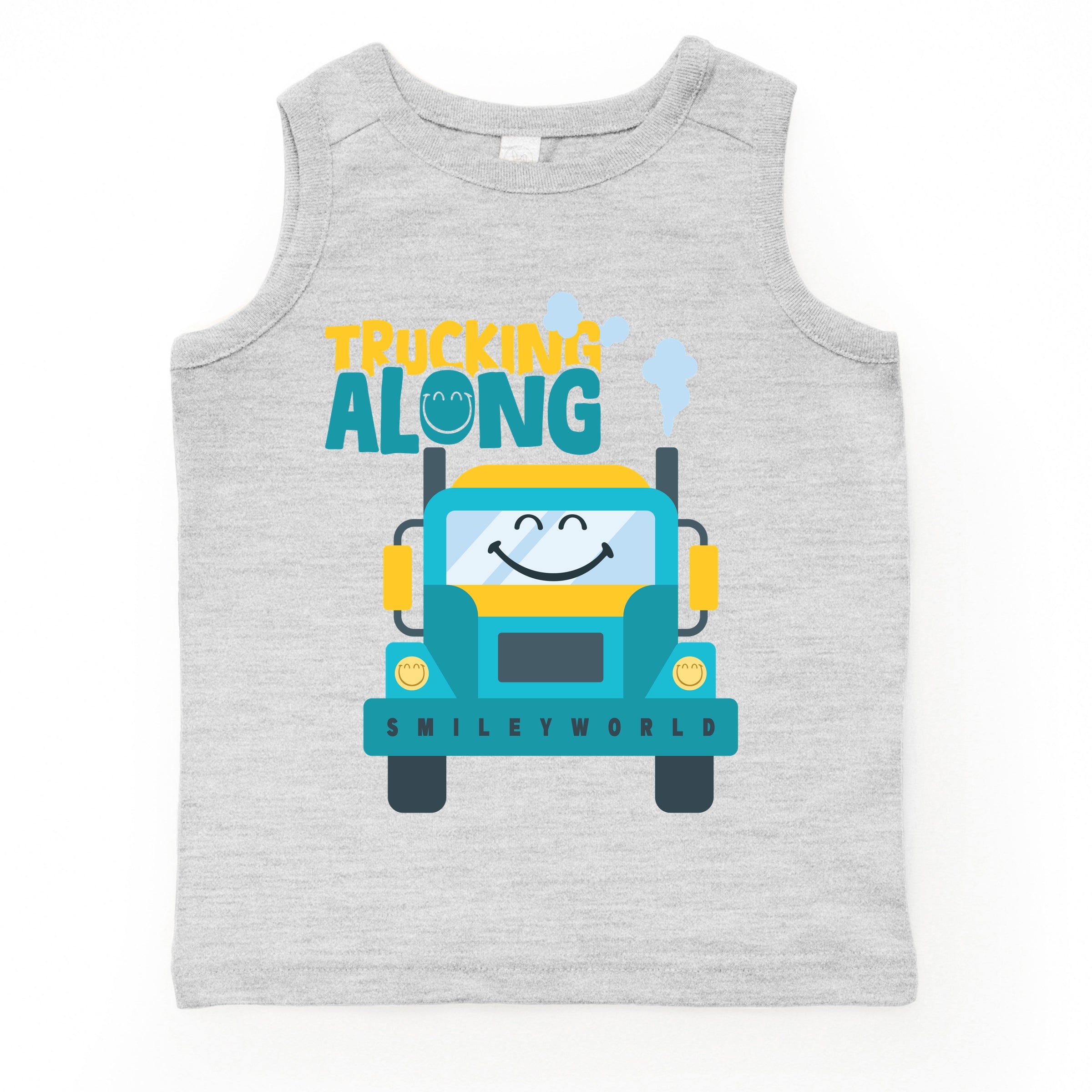 SmileyWorld Trucking Along - Toddler Graphic Tank