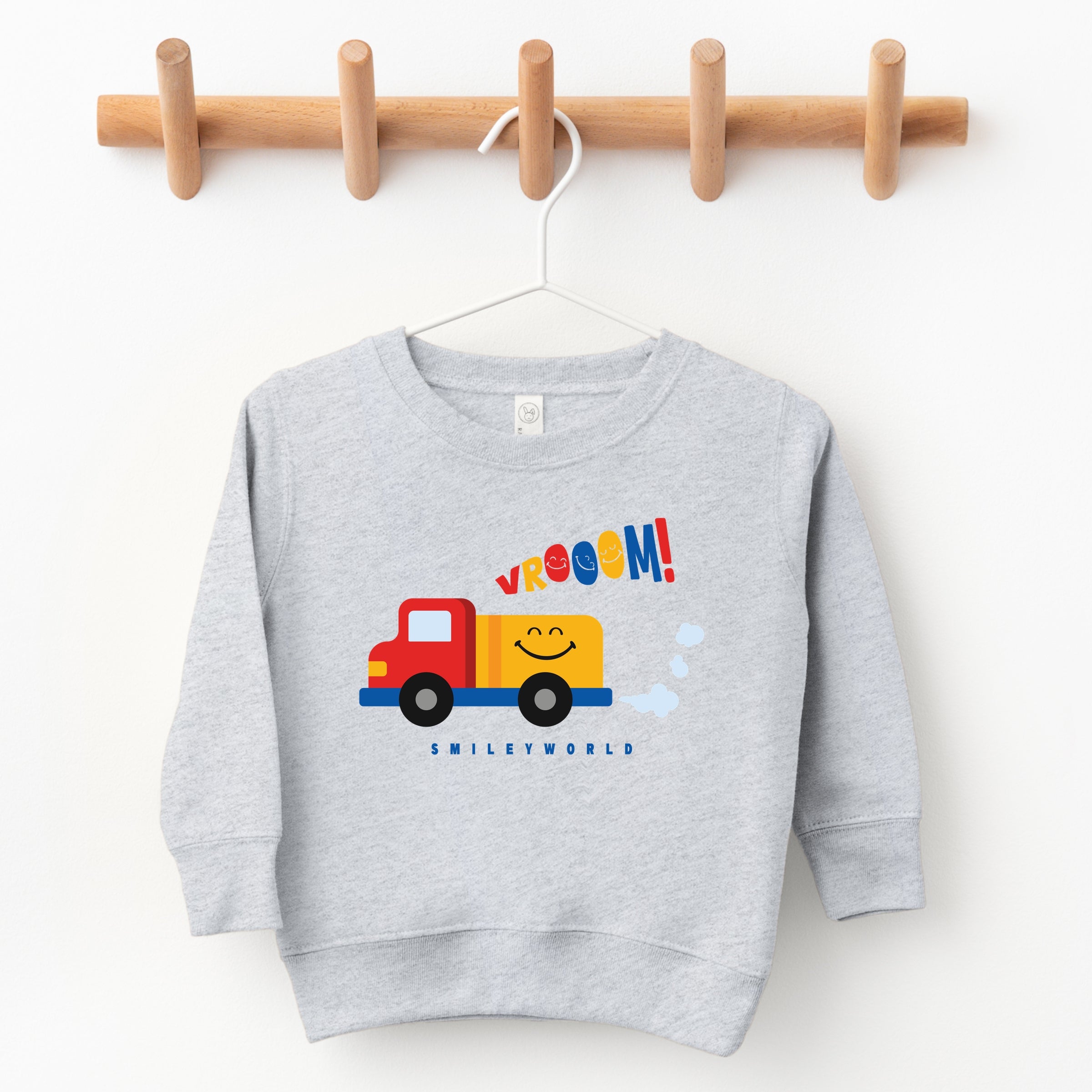SmileyWorld Vrooom Truck - Toddler Graphic Sweatshirt