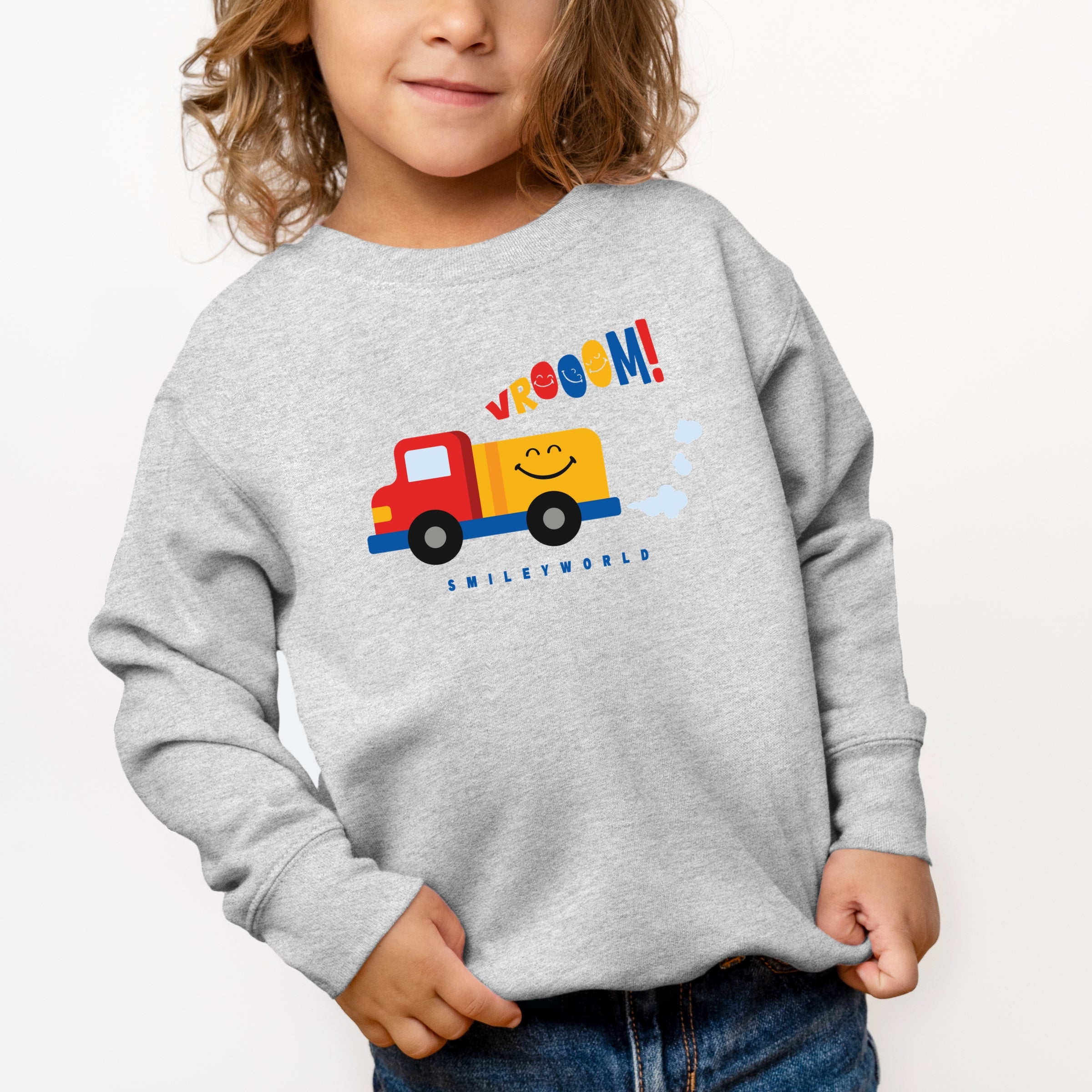 SmileyWorld Vrooom Truck - Toddler Graphic Sweatshirt