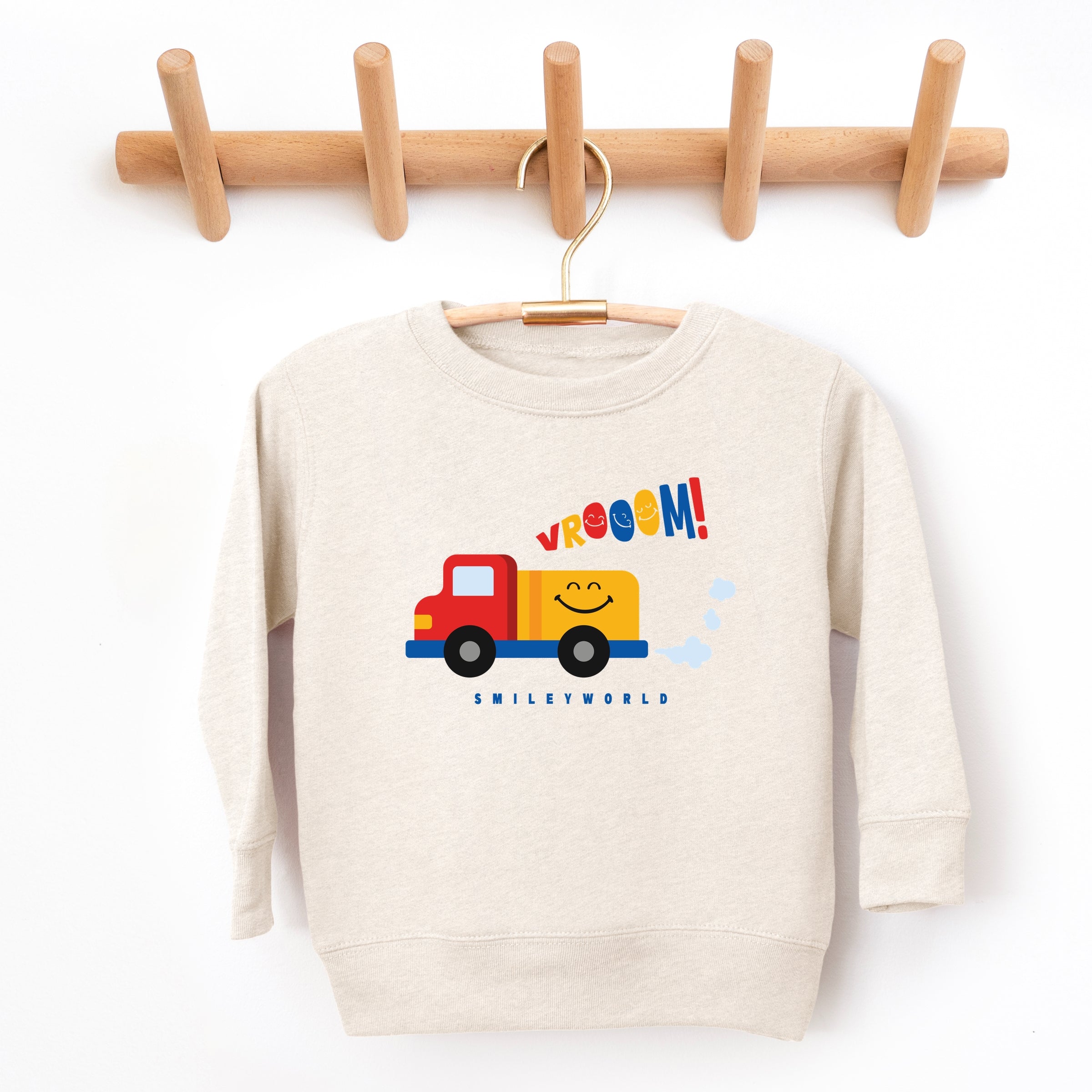 SmileyWorld Vrooom Truck - Toddler Graphic Sweatshirt