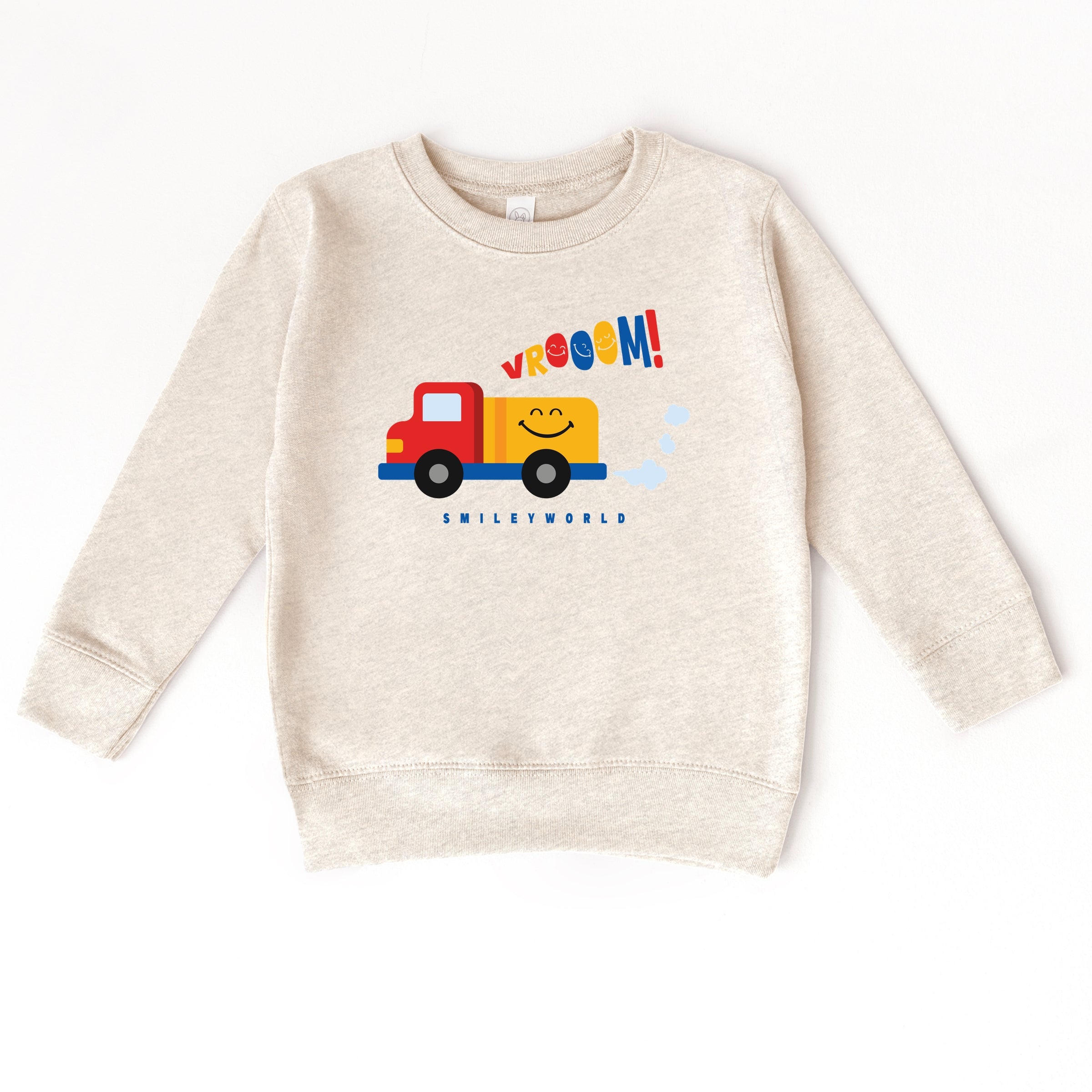 SmileyWorld Vrooom Truck - Toddler Graphic Sweatshirt