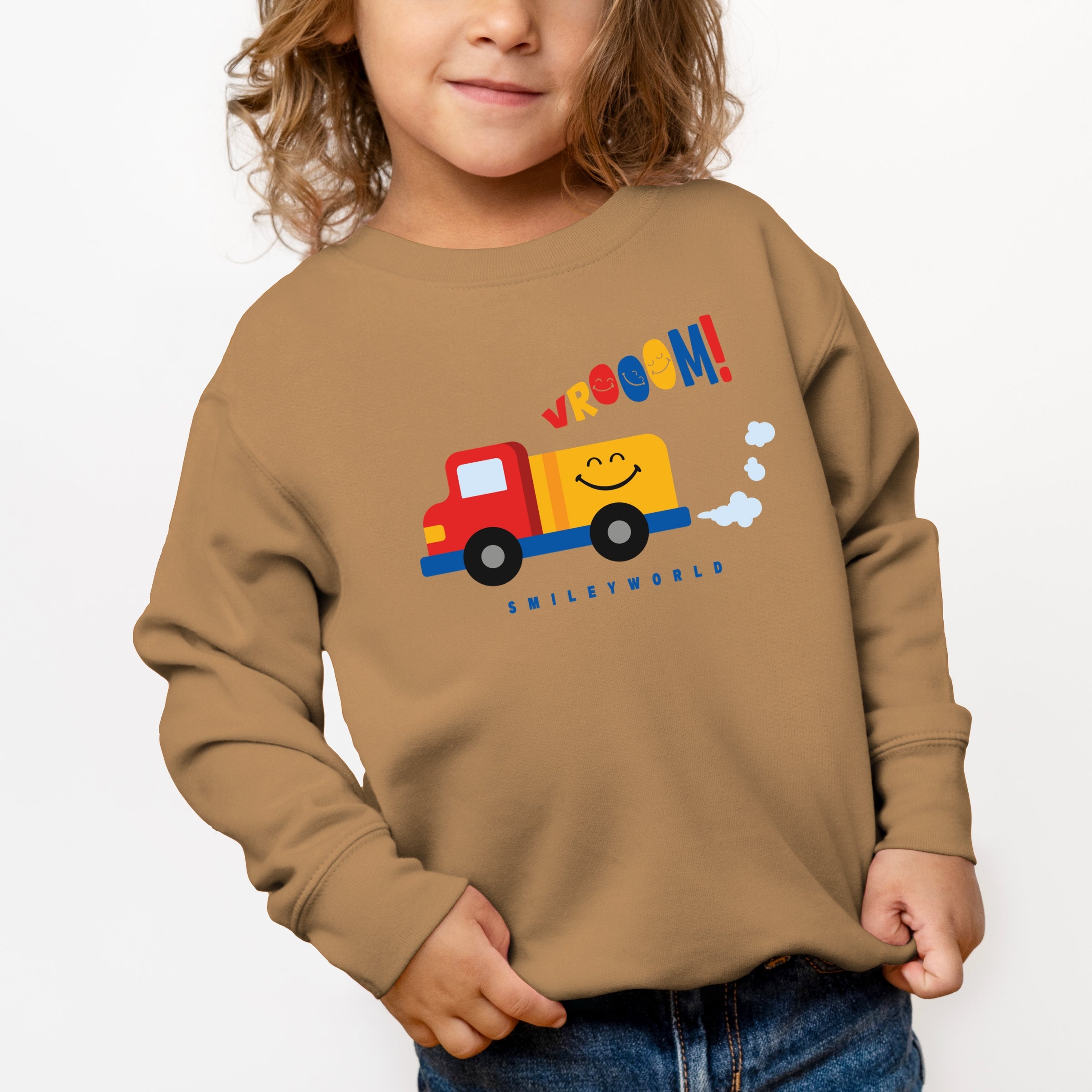 SmileyWorld Vrooom Truck - Toddler Graphic Sweatshirt