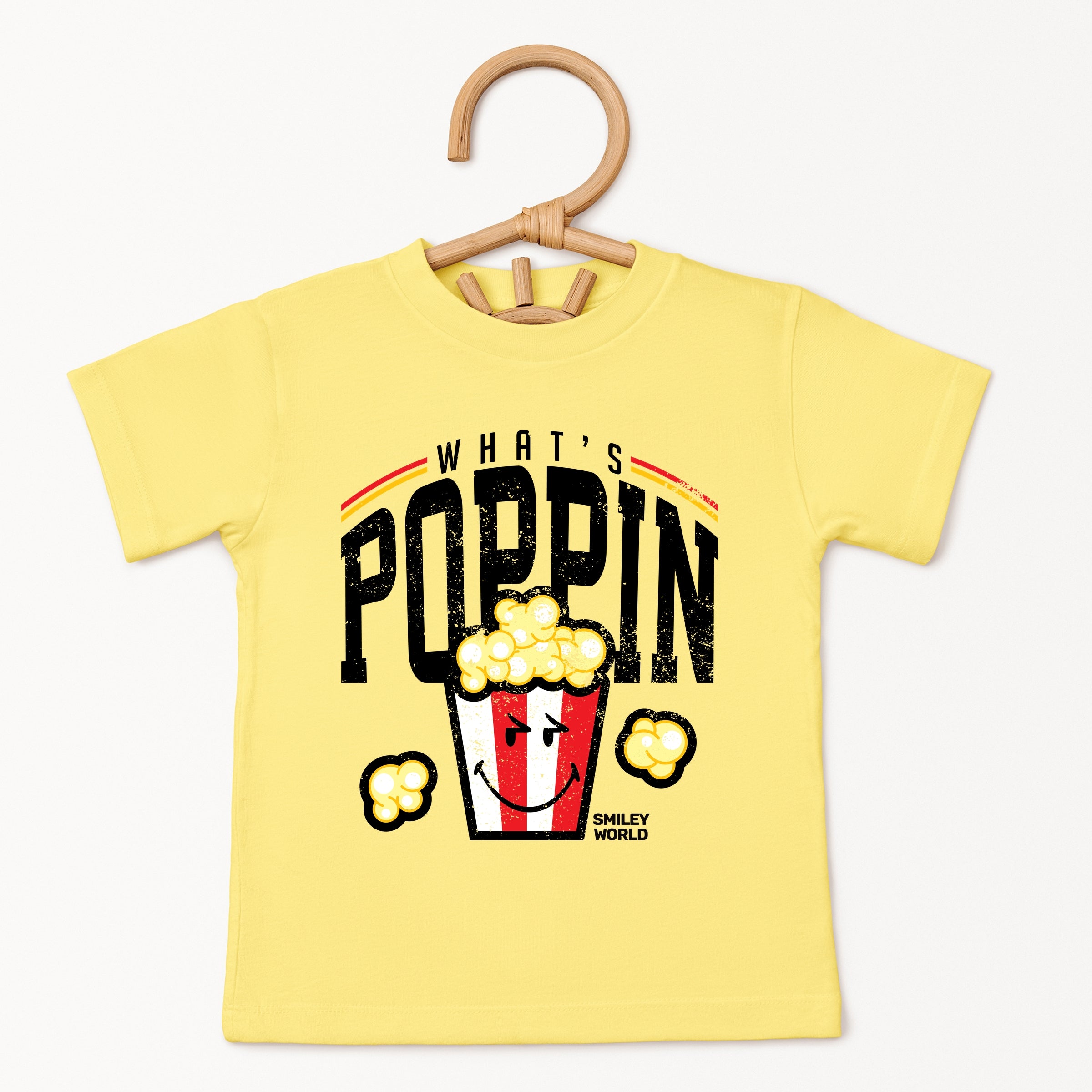 SmileyWorld What's Poppin - Toddler Short Sleeve Graphic T-Shirt