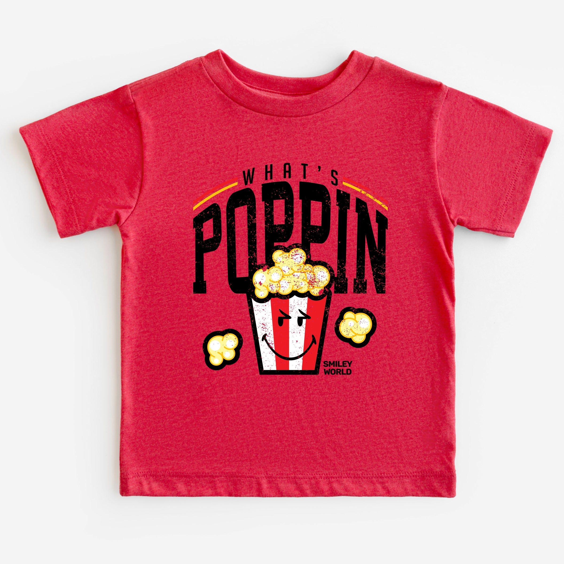 SmileyWorld What's Poppin - Toddler Short Sleeve Graphic T-Shirt