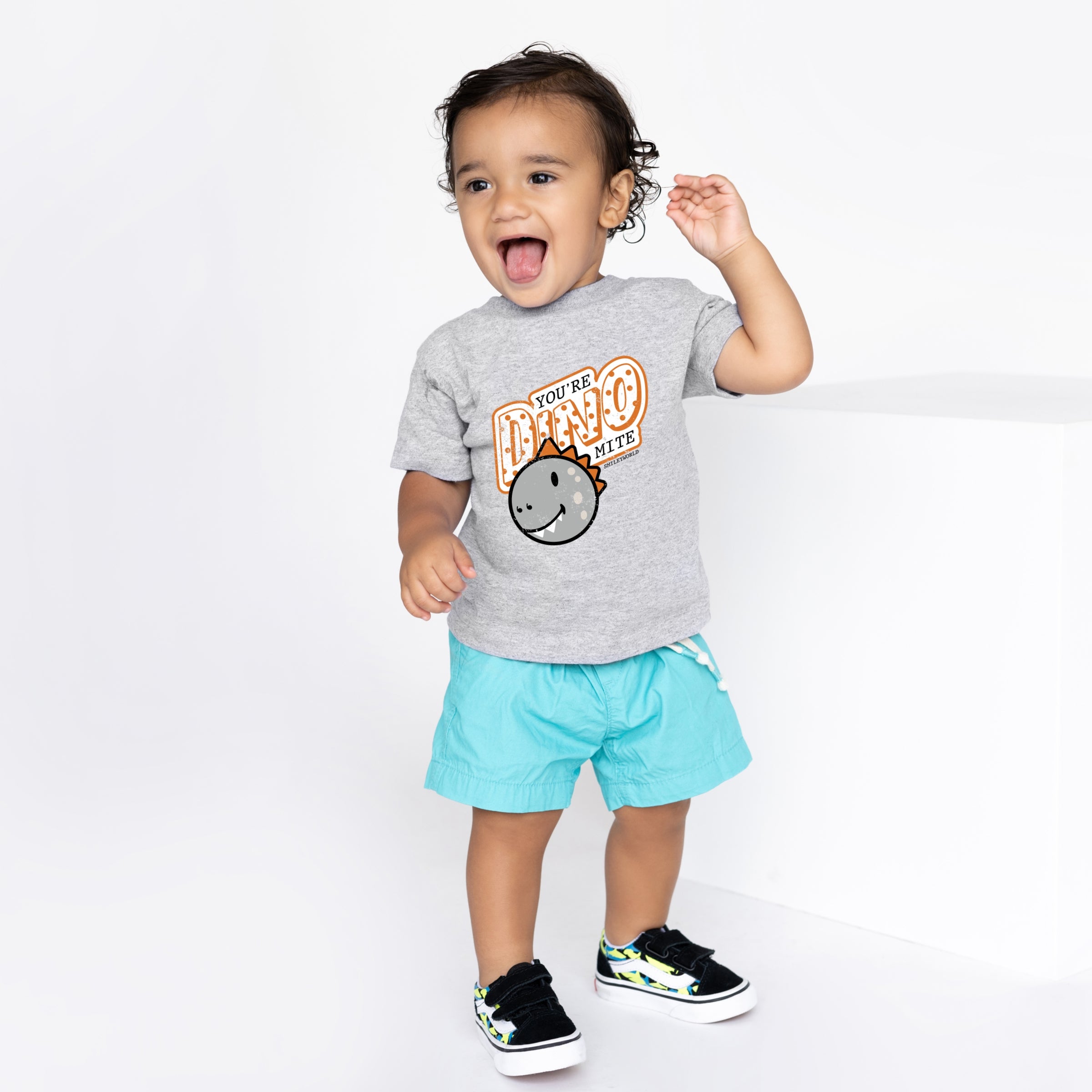 SmileyWorld You're Dino-Mite - Toddler Short Sleeve Graphic T-Shirt