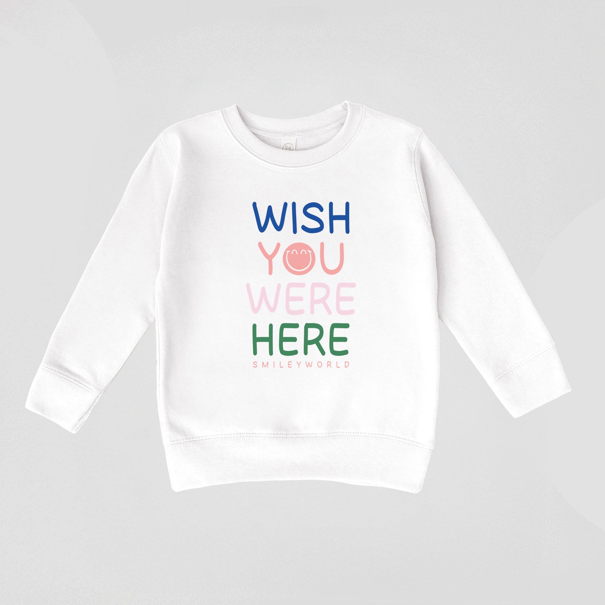 SmileyWorld Wish You Were Here - Toddler Graphic Sweatshirt