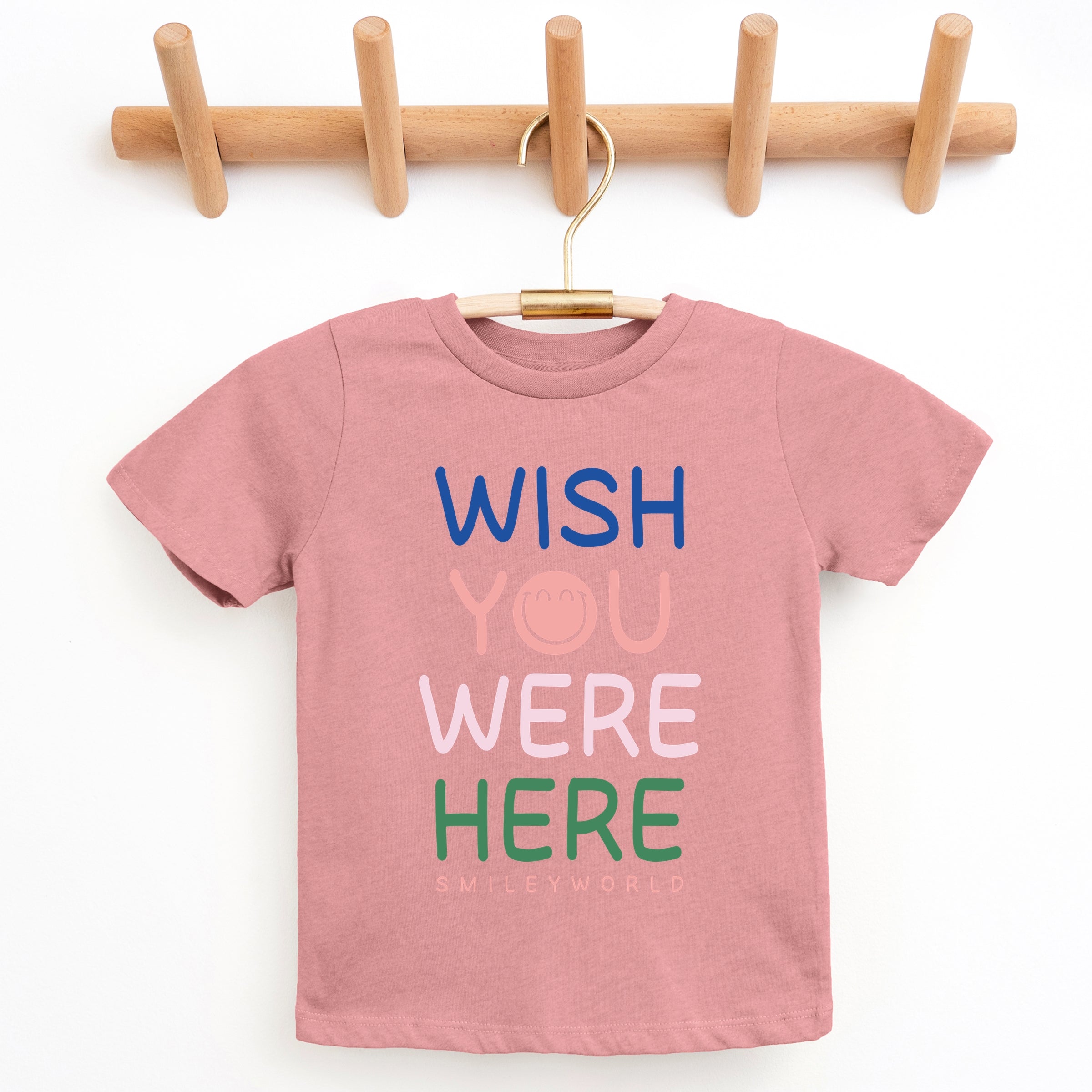SmileyWorld Wish You Were Here - Youth Short Sleeve Graphic T-Shirt