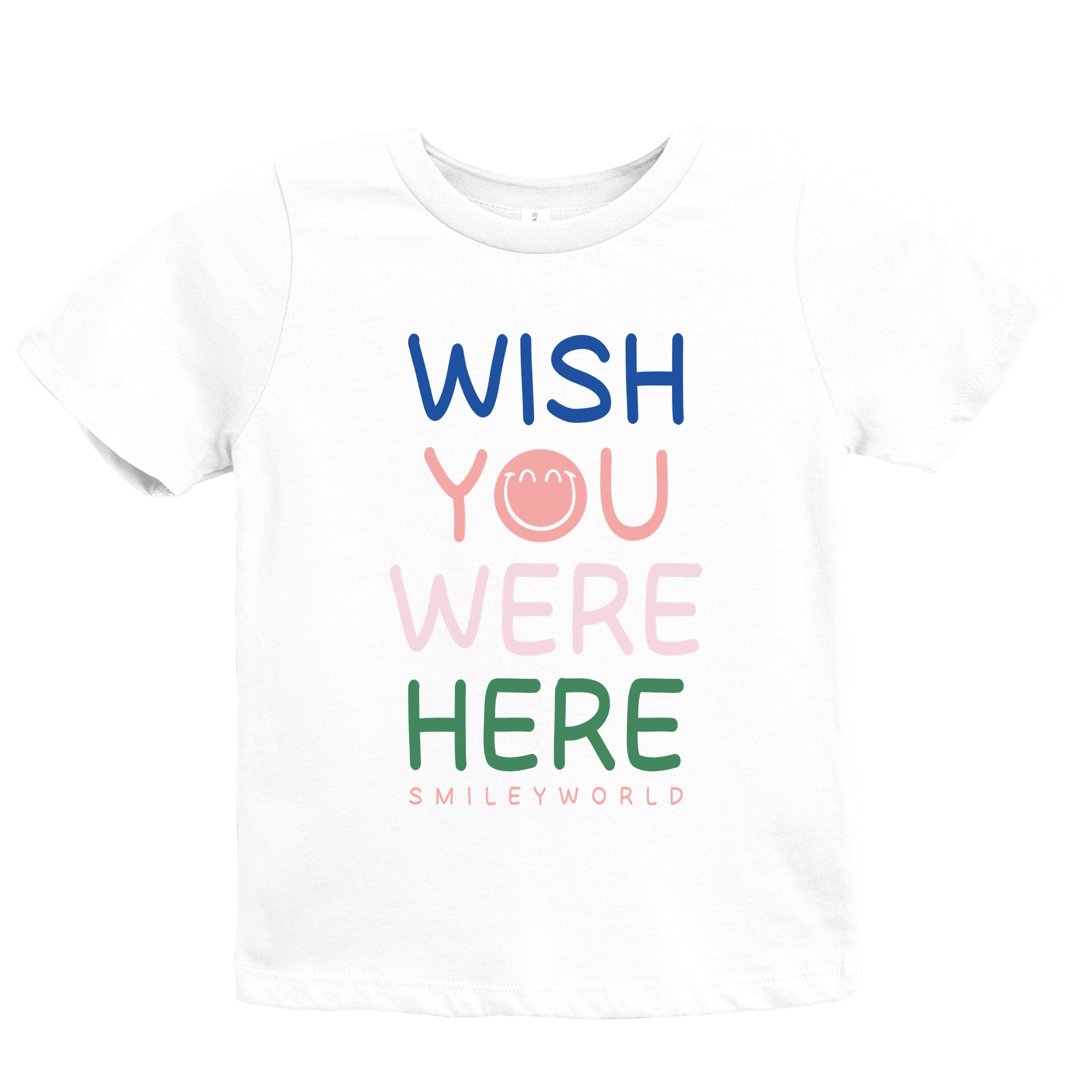 SmileyWorld Wish You Were Here - Youth Short Sleeve Graphic T-Shirt