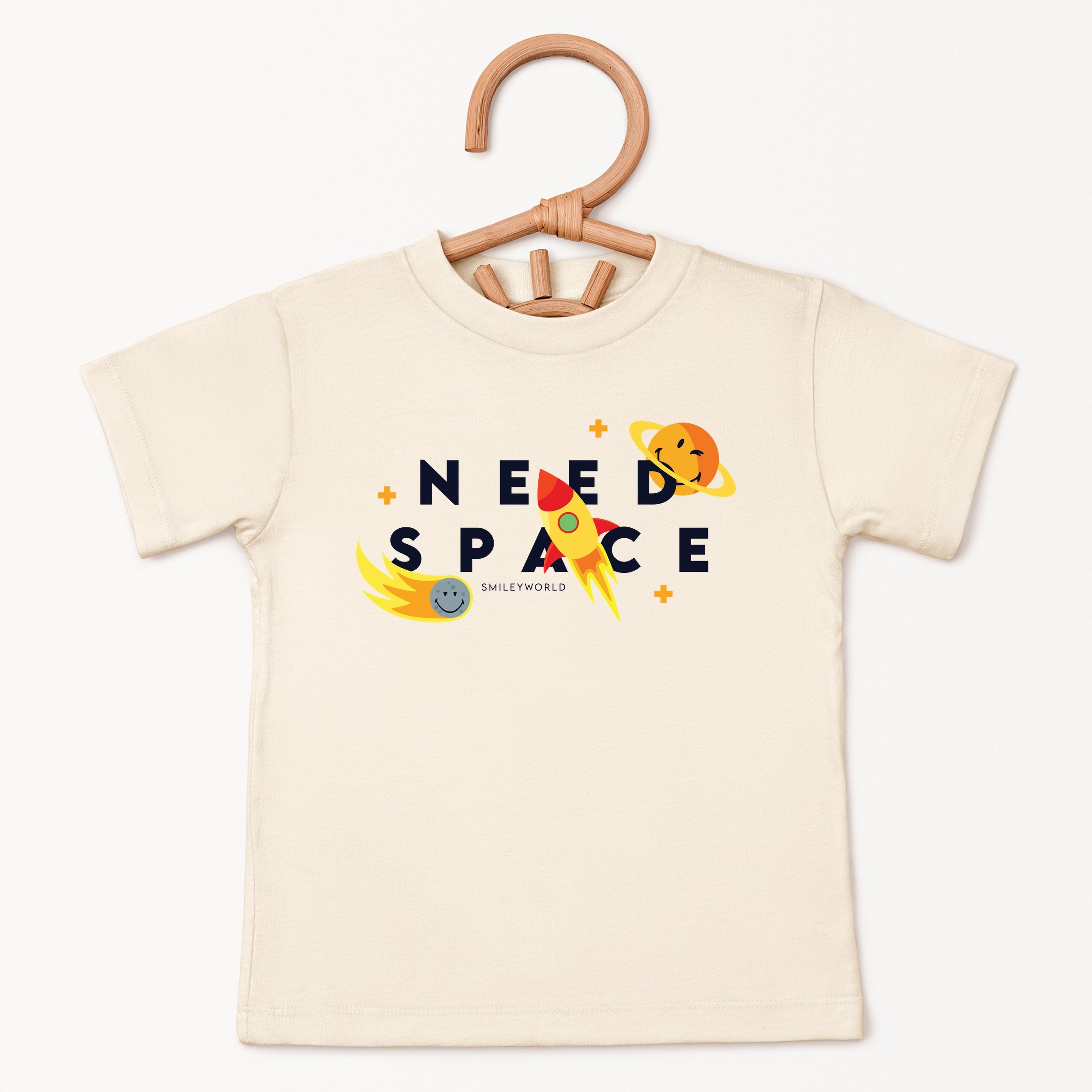 SmileyWorld Need Space - Toddler Short Sleeve Graphic T-Shirt