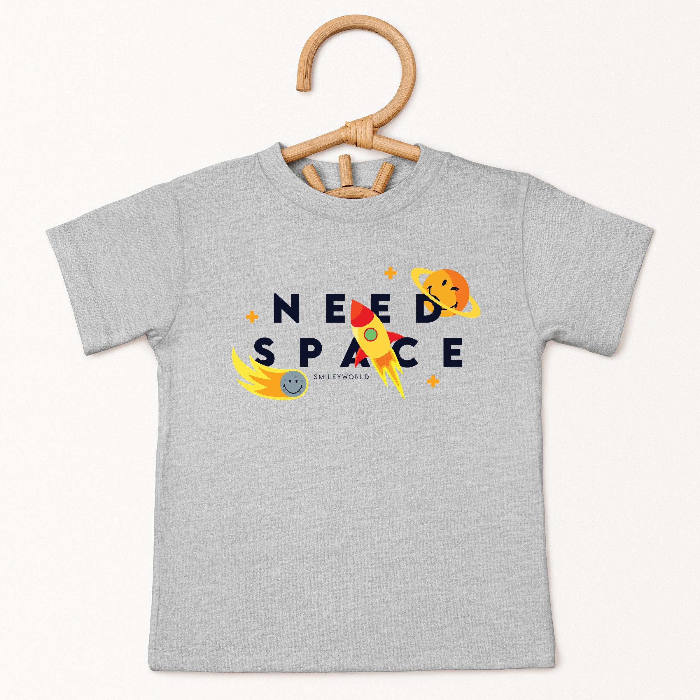 SmileyWorld Need Space - Toddler Short Sleeve Graphic T-Shirt
