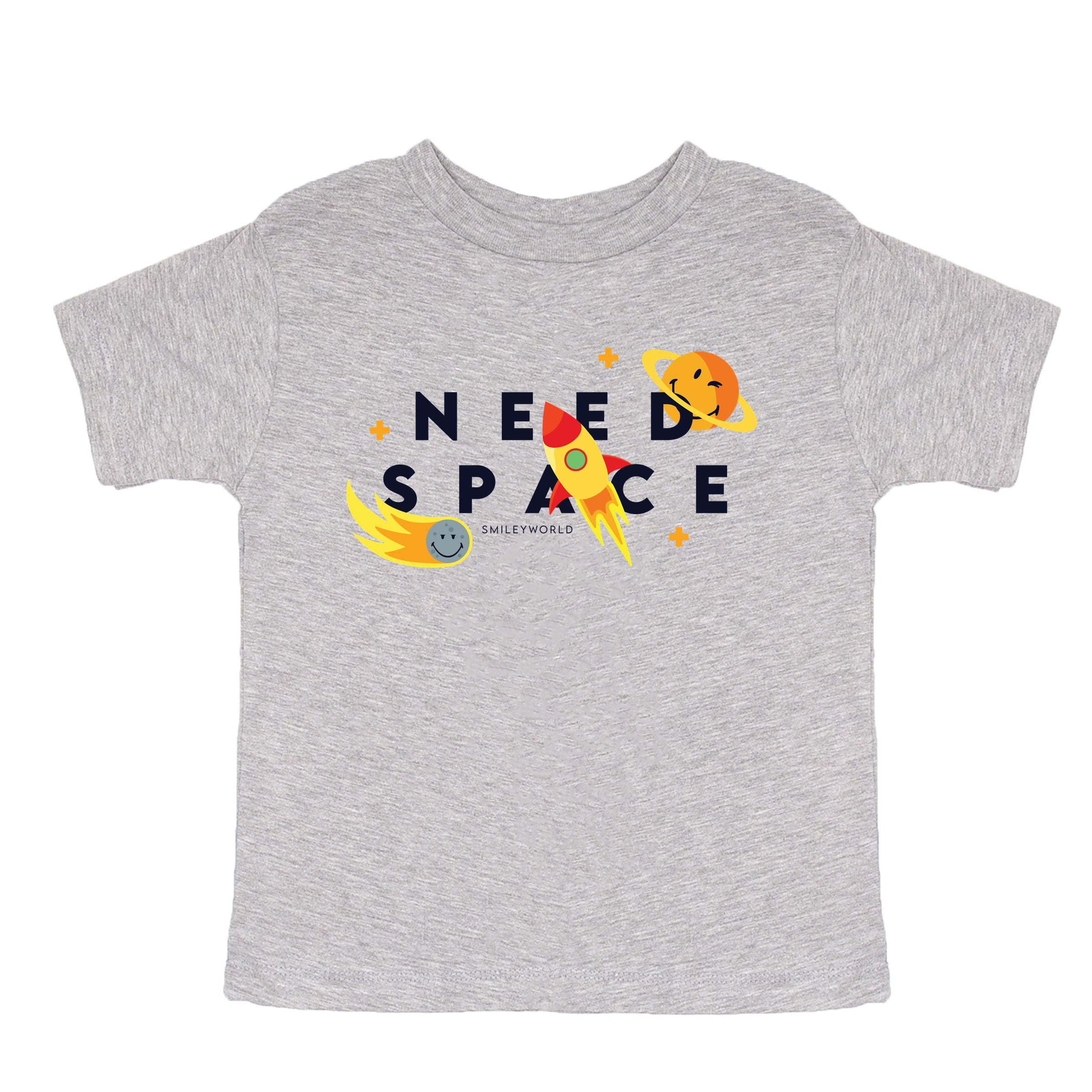 SmileyWorld Need Space - Toddler Short Sleeve Graphic T-Shirt