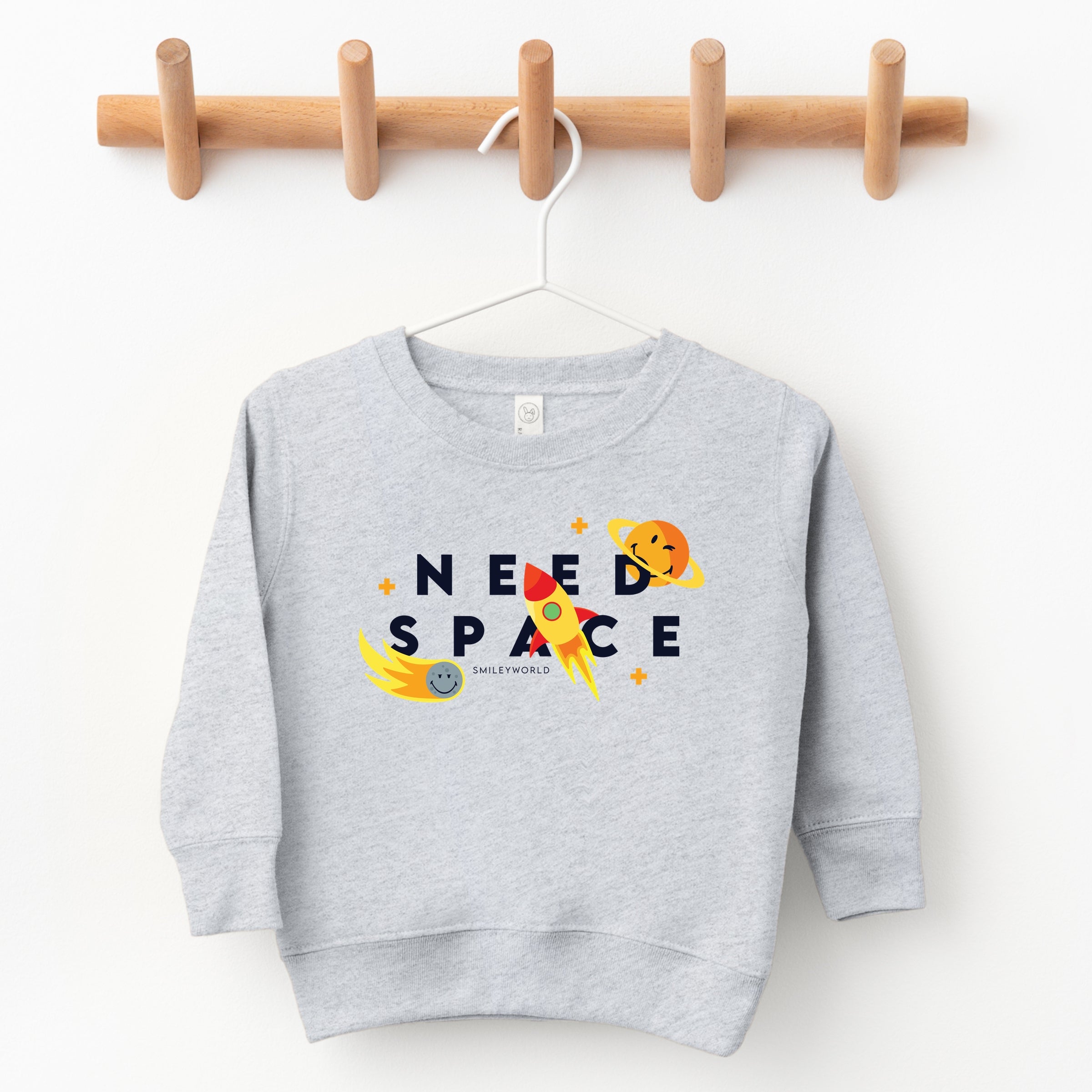 SmileyWorld Need Space - Toddler Graphic Sweatshirt