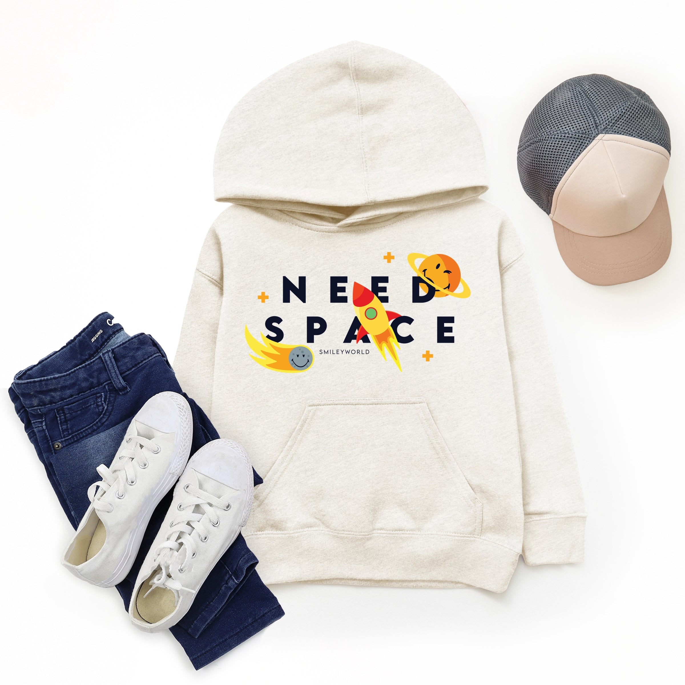 SmileyWorld Need Space - Youth Graphic Hoodie