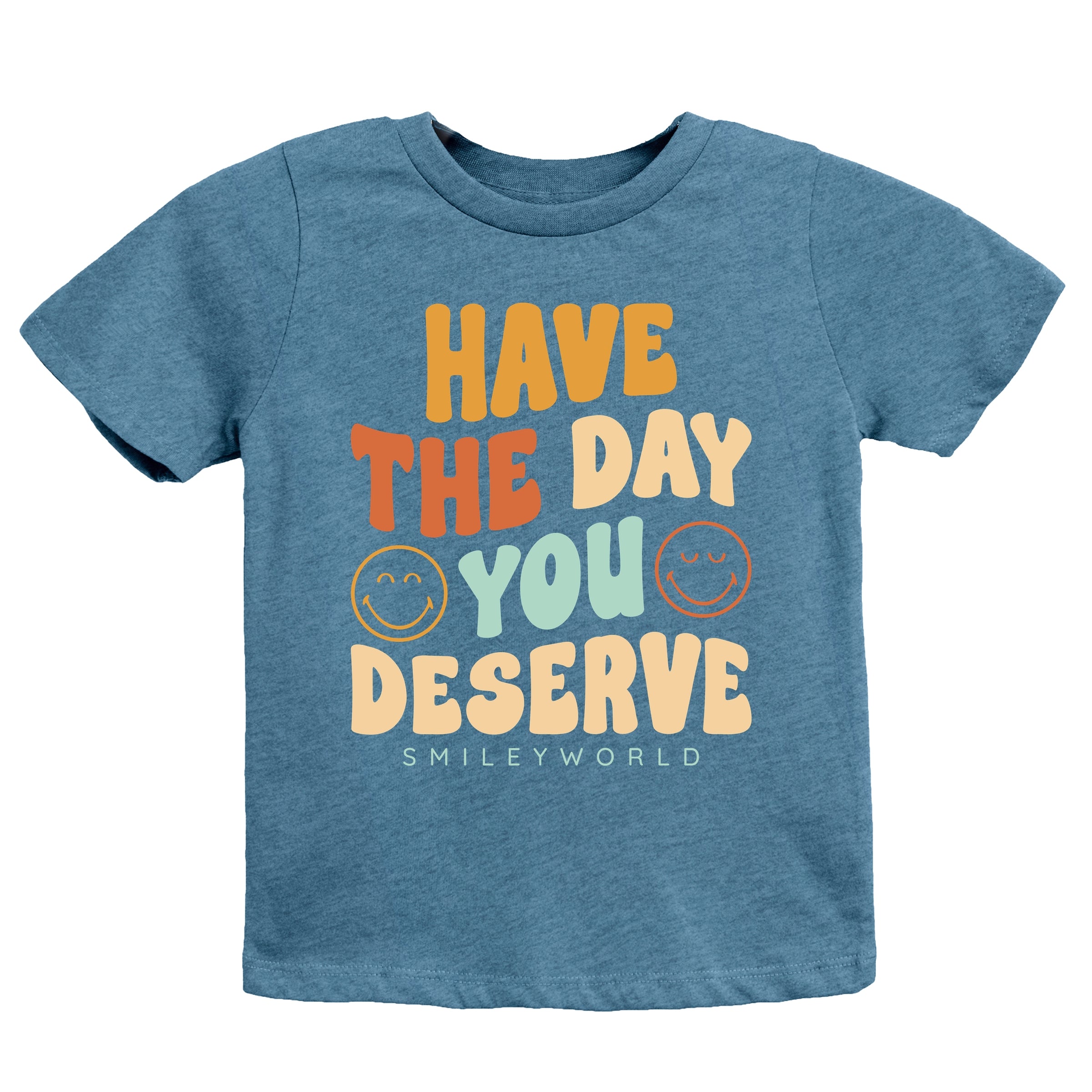 SmileyWorld Have The Day You Deserve Groovy - Youth Short Sleeve Graphic T-Shirt