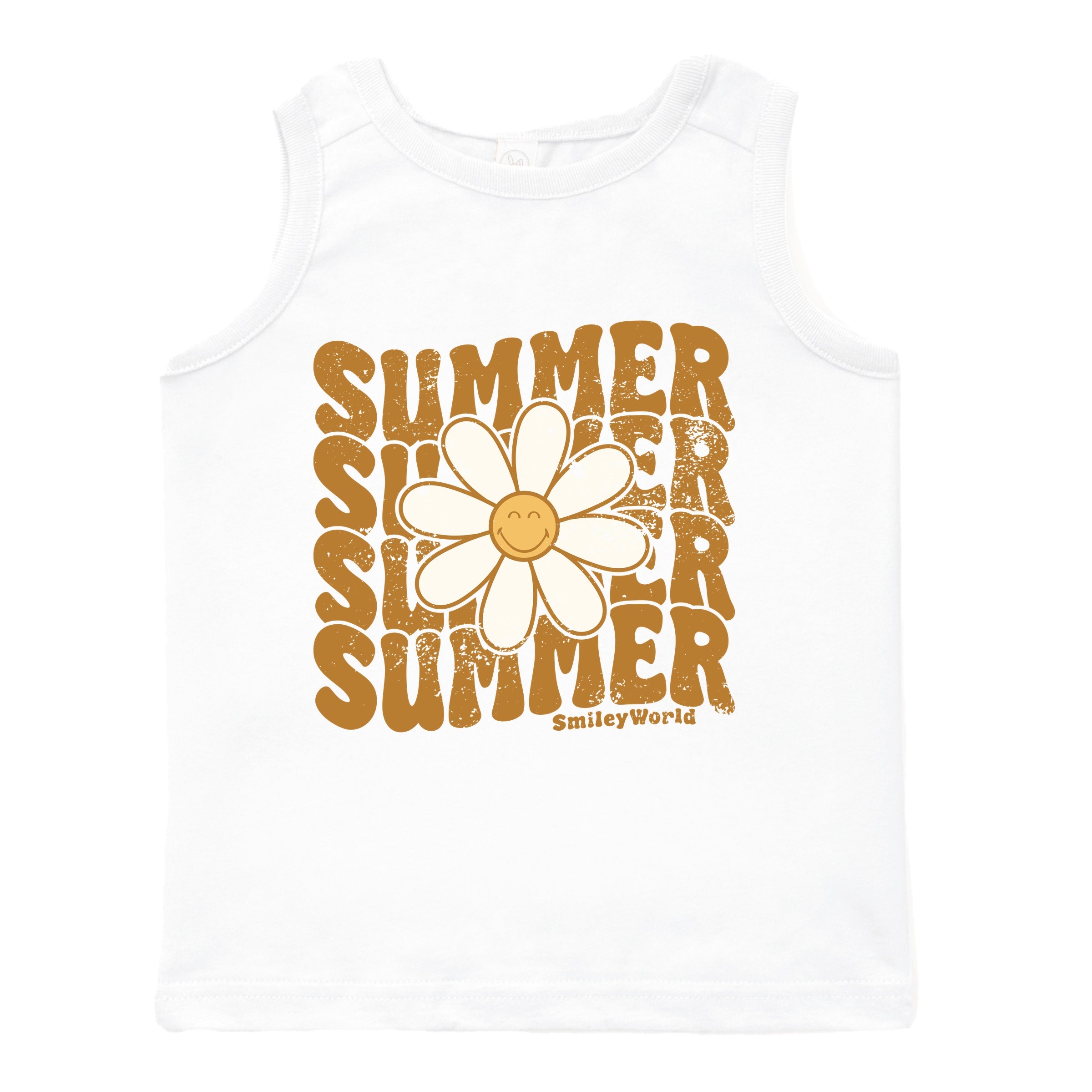 SmileyWorld Summer Wave Stacked - Toddler Graphic Tank