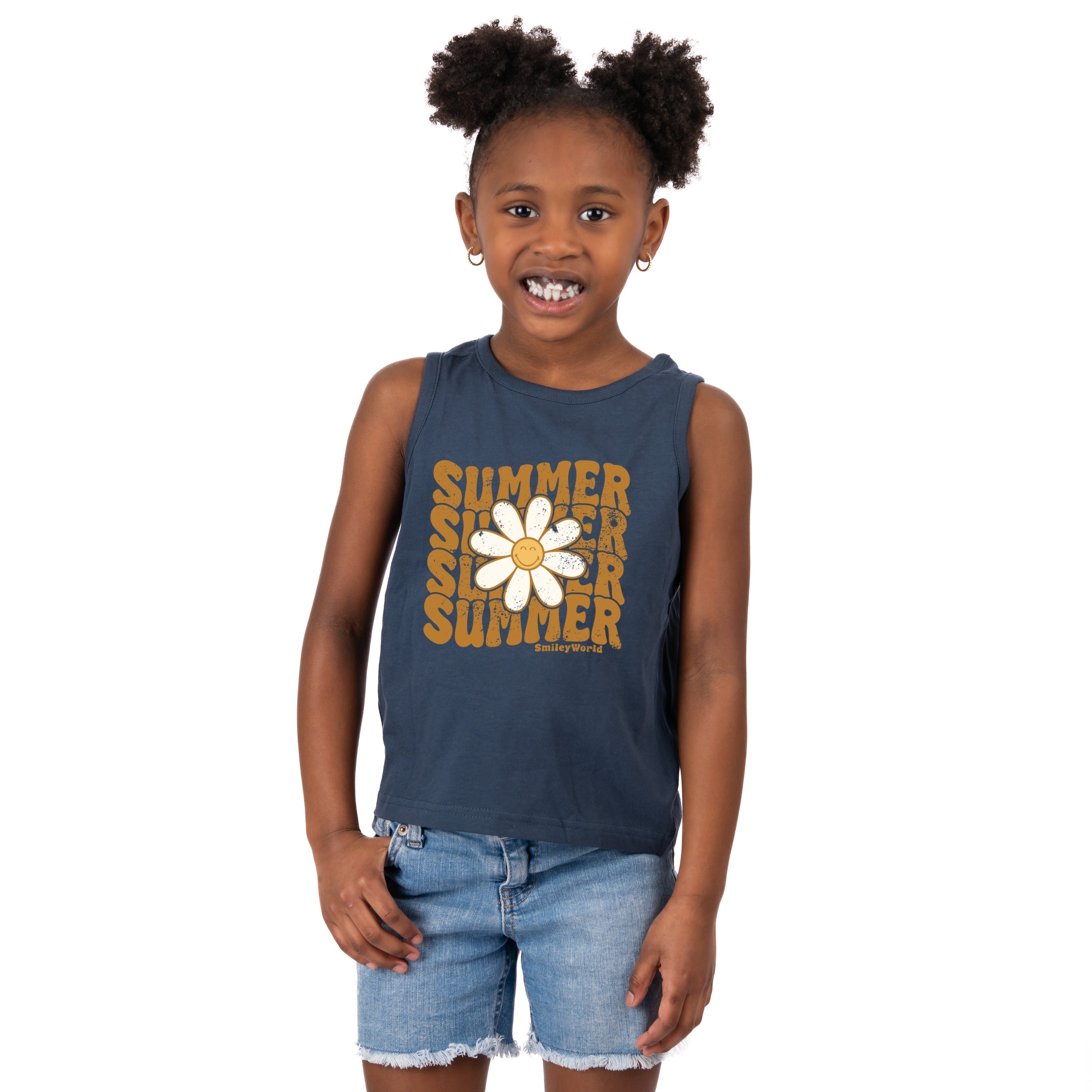 SmileyWorld Summer Wave Stacked - Toddler Graphic Tank