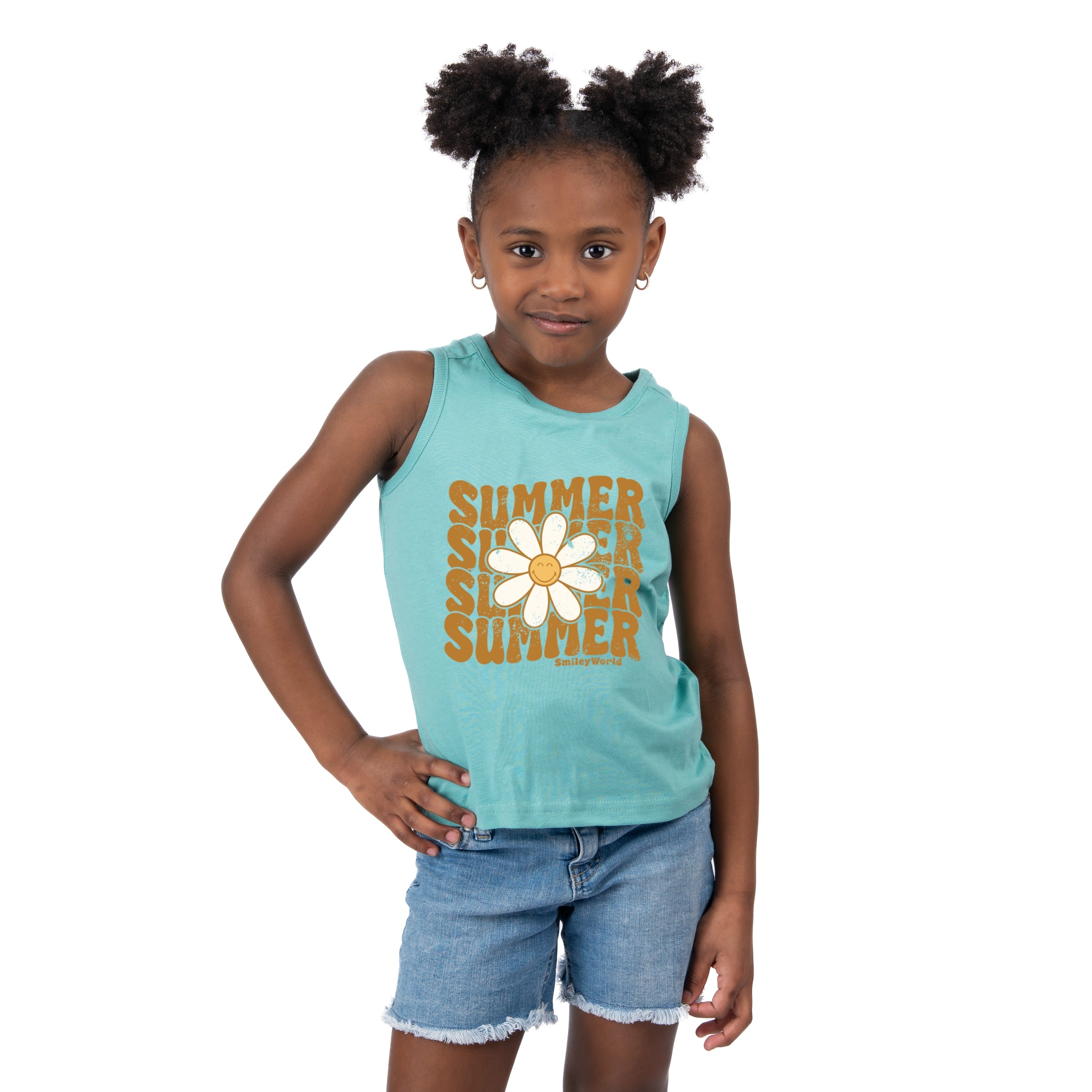 SmileyWorld Summer Wave Stacked - Toddler Graphic Tank