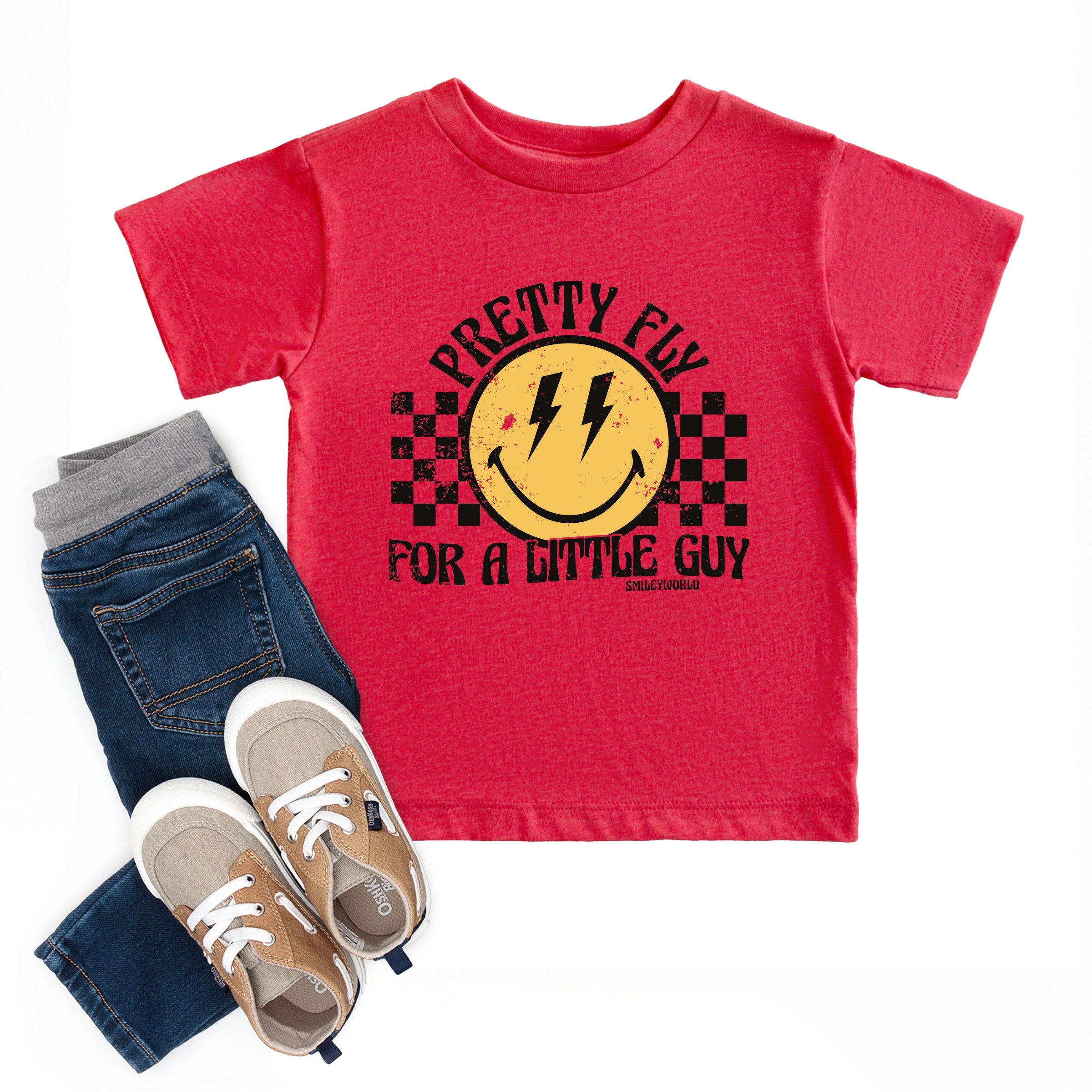 SmileyWorld Pretty Fly For A Little Guy - Toddler Short Sleeve Graphic T-Shirt