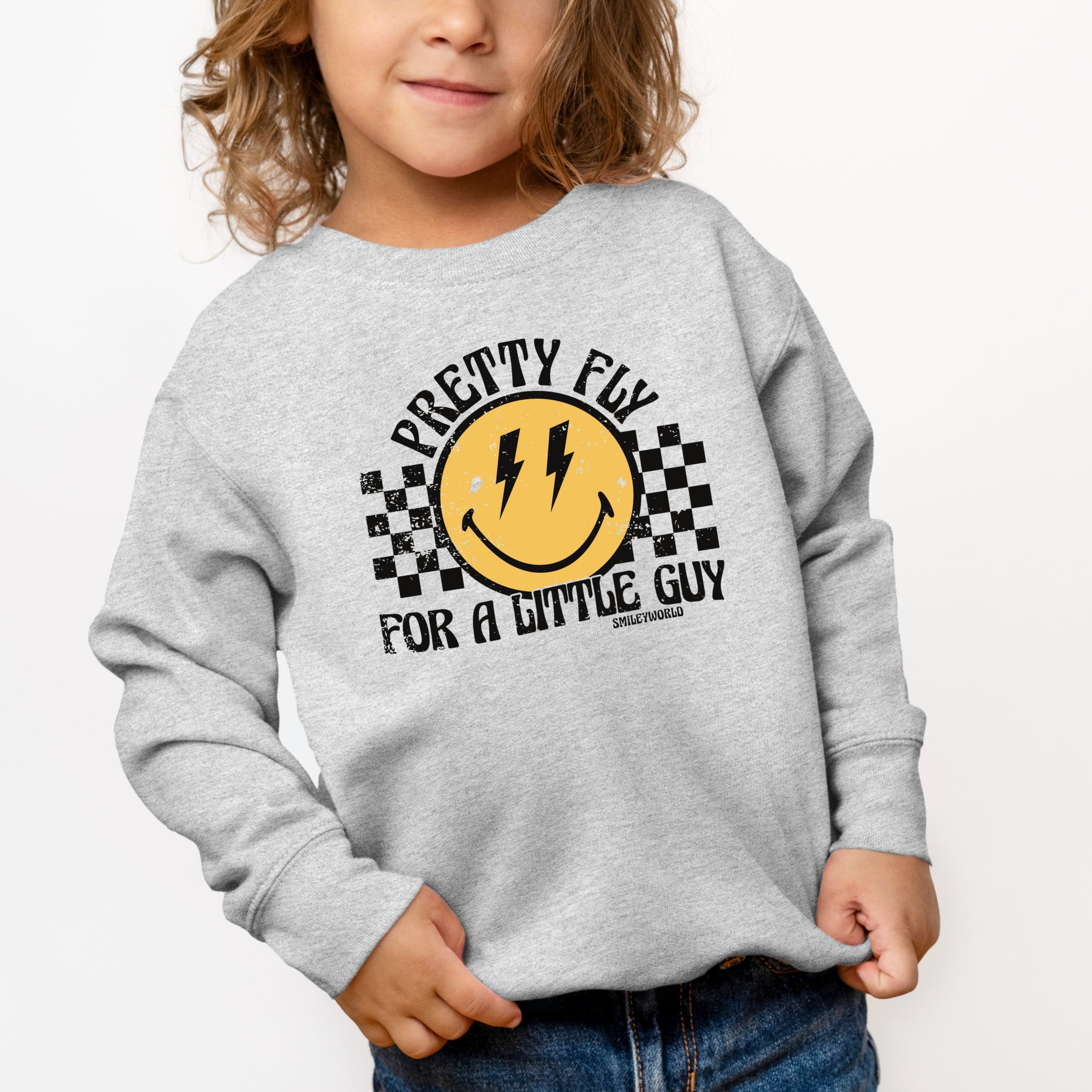 SmileyWorld Pretty Fly For A Little Guy - Toddler Graphic Sweatshirt