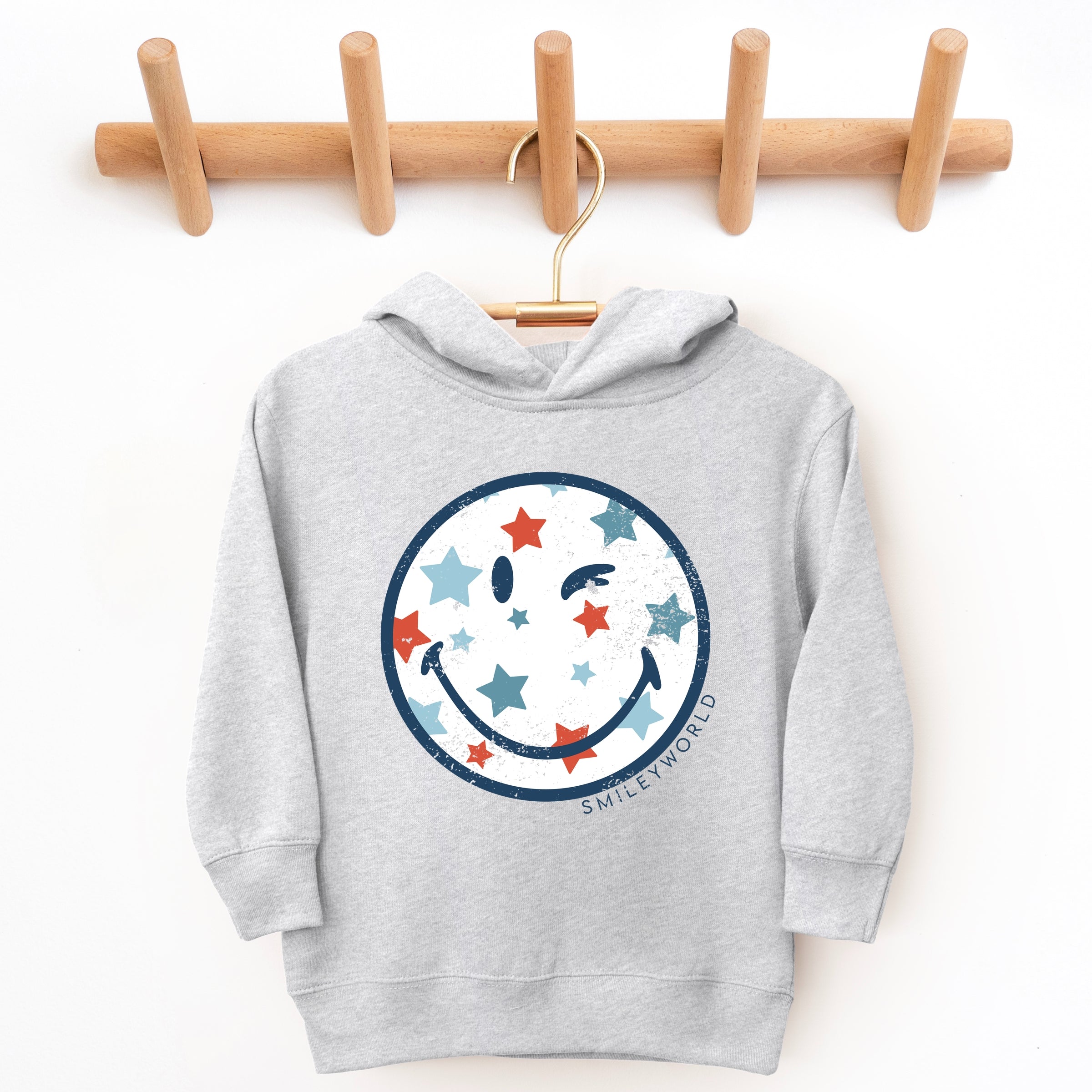 SmileyWorld Patriotic Star Wink - Toddler Hoodie