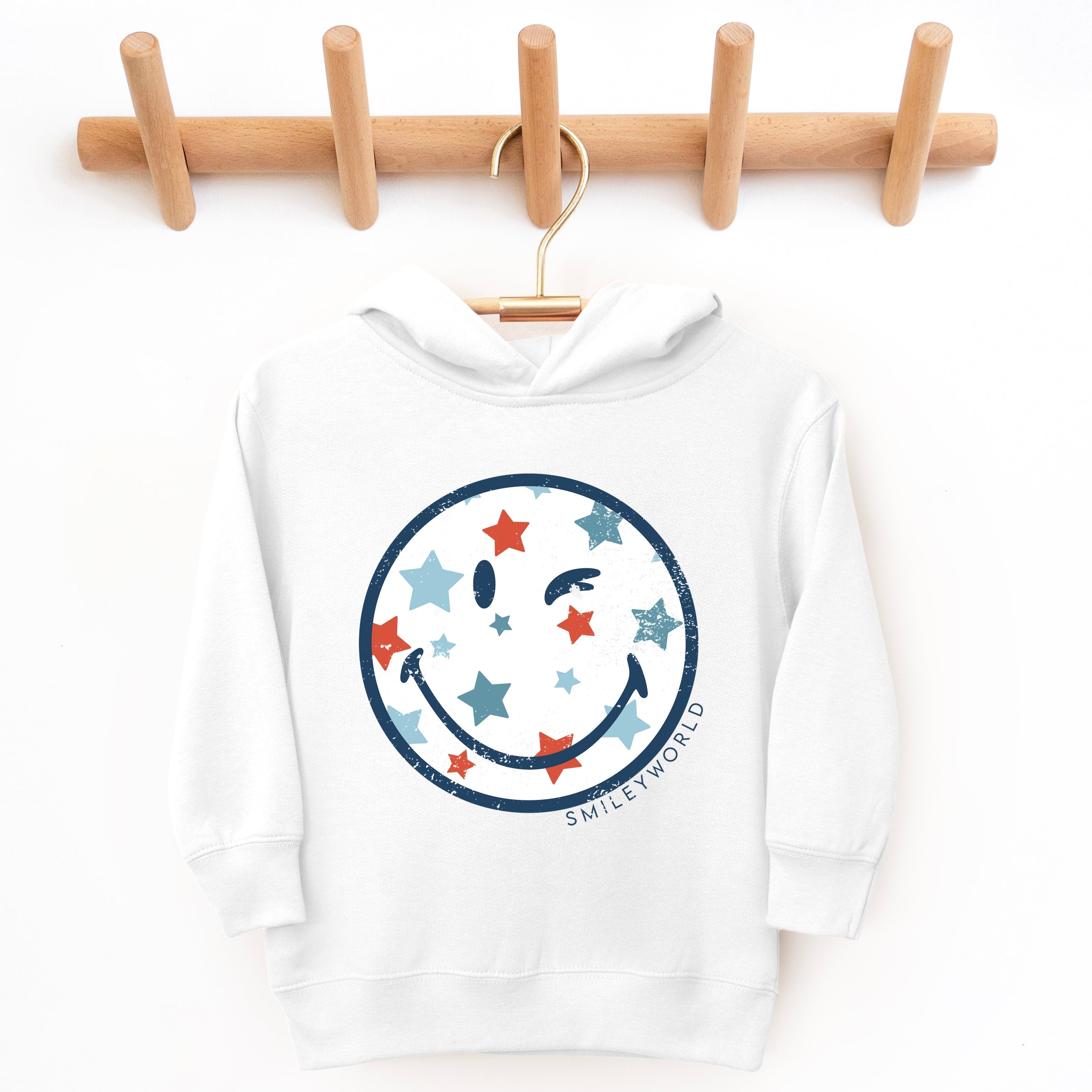 SmileyWorld Patriotic Star Wink - Toddler Hoodie
