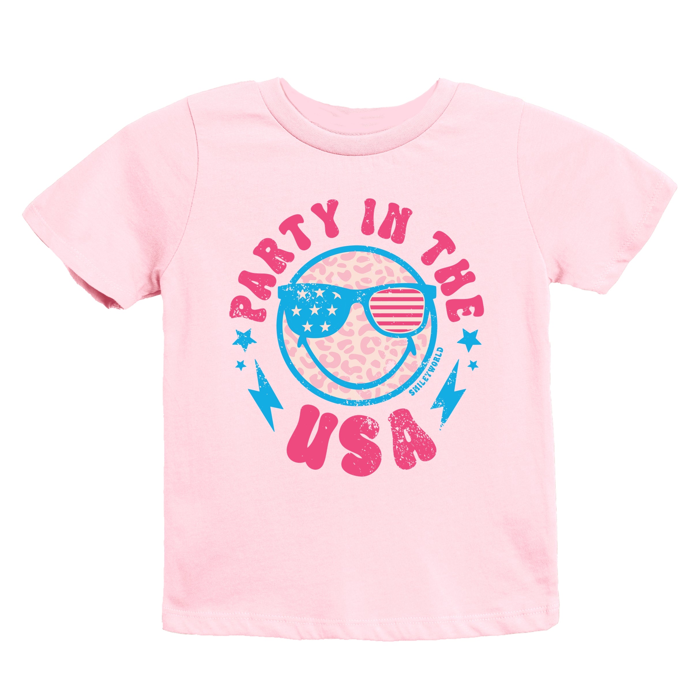 SmileyWorld Party In The USA - Youth Short Sleeve Graphic T-Shirt