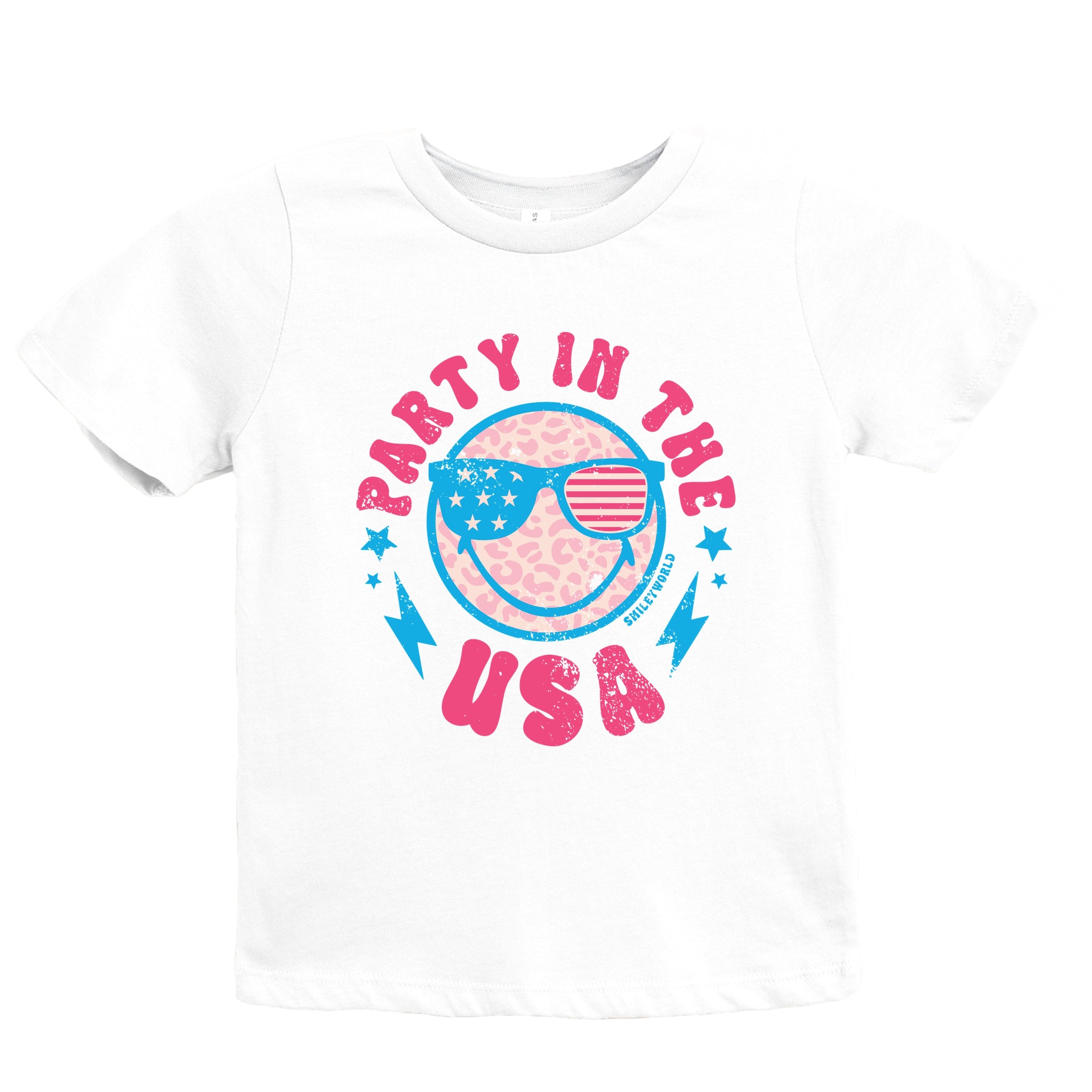SmileyWorld Party In The USA - Youth Short Sleeve Graphic T-Shirt