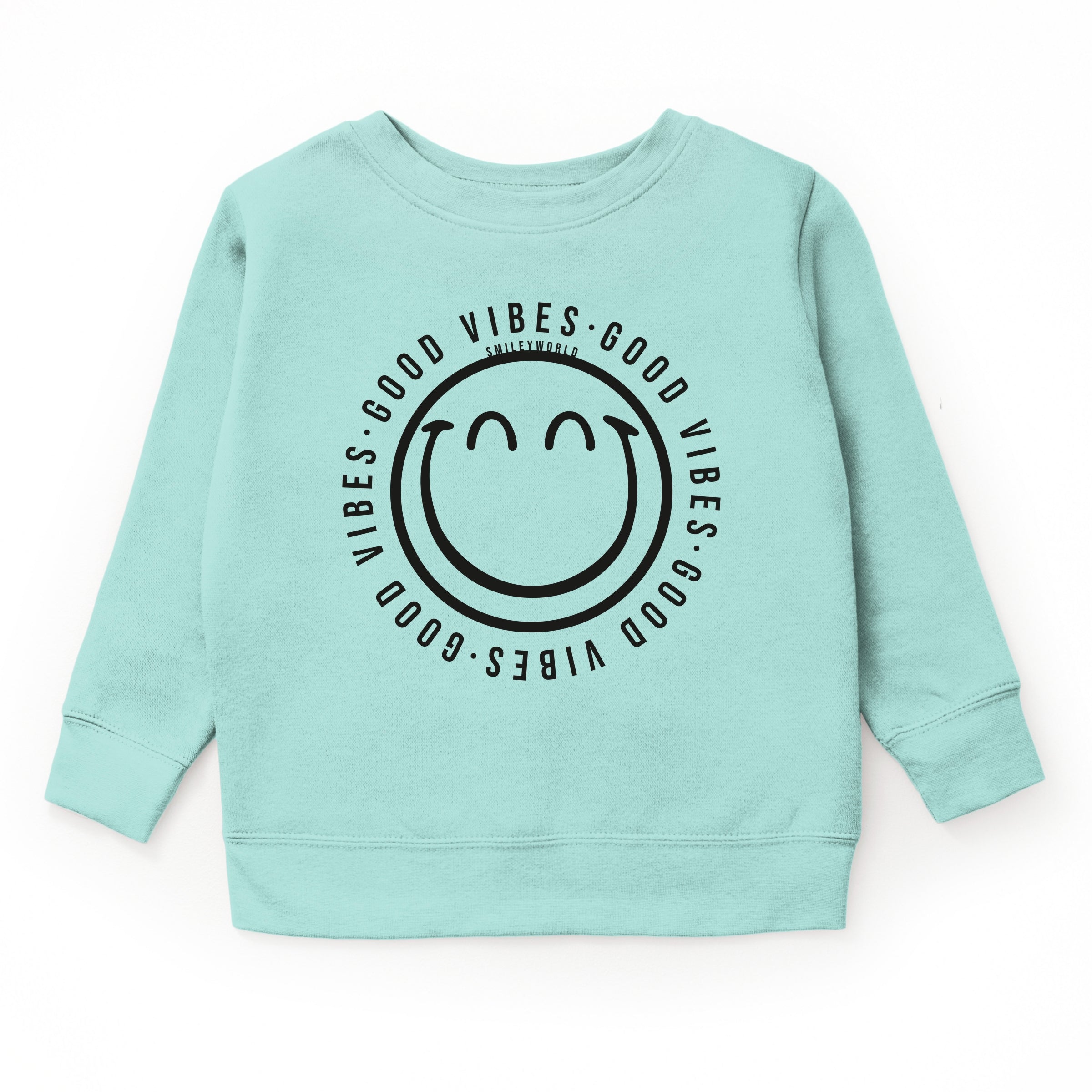 SmileyWorld Good Vibes Outline - Youth Graphic Sweatshirt